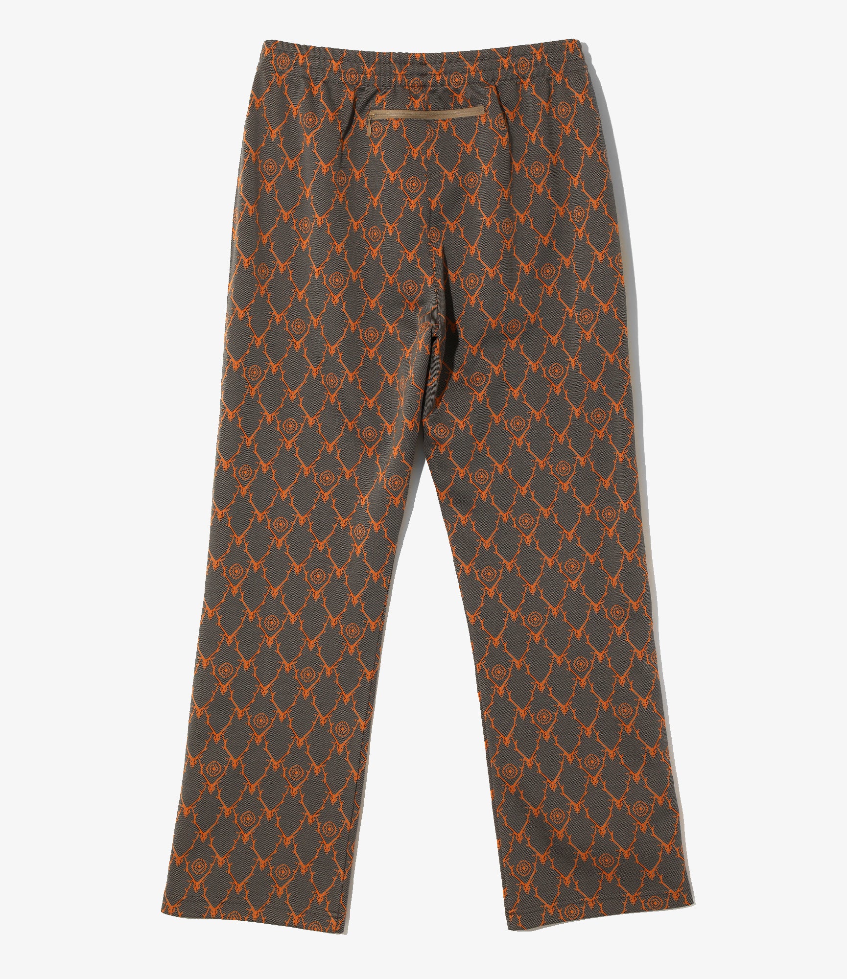 Trainer Pant – Orange Skull & Target Jacquard