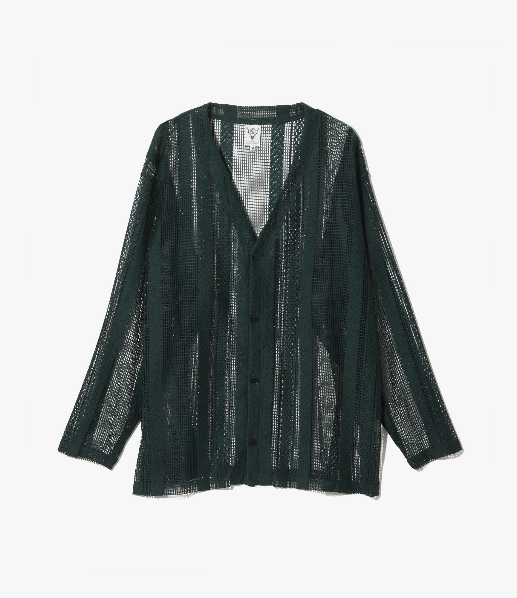 V-Neck Cardigan – Green Lace