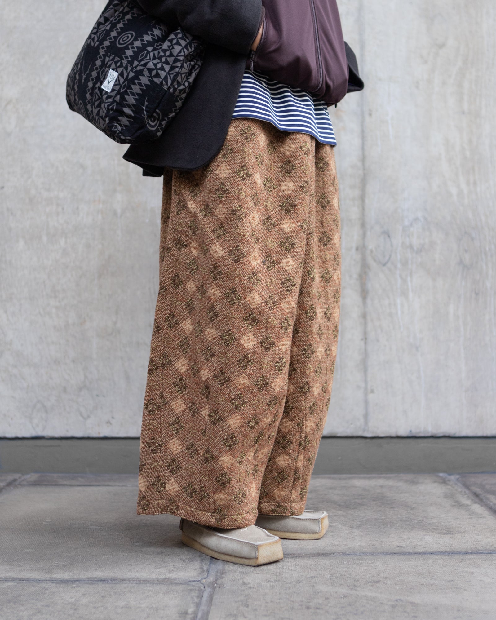 HDP Pant – Brown Argyle Jacquard