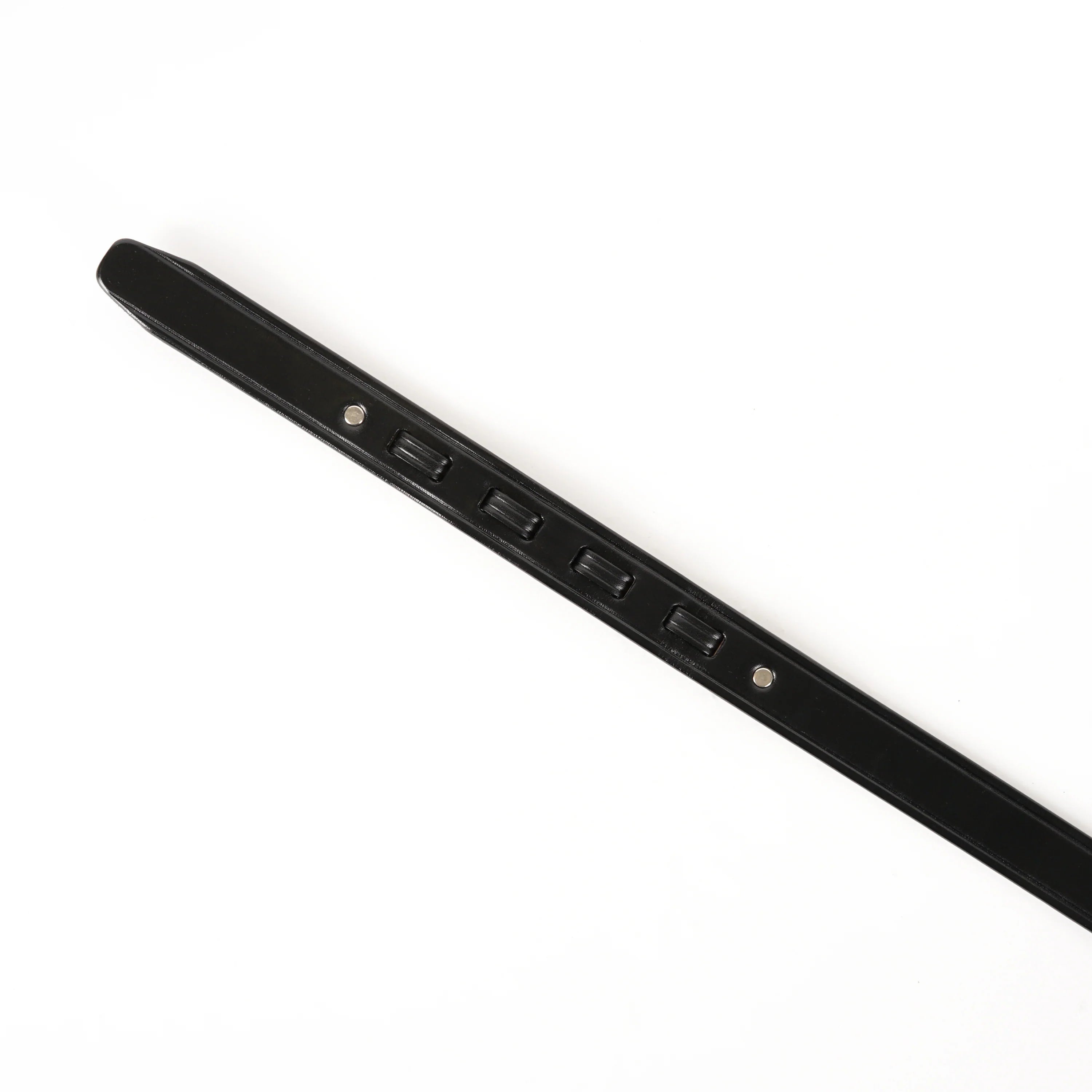 Nickel Hoof Pick Buckle Belt – Black