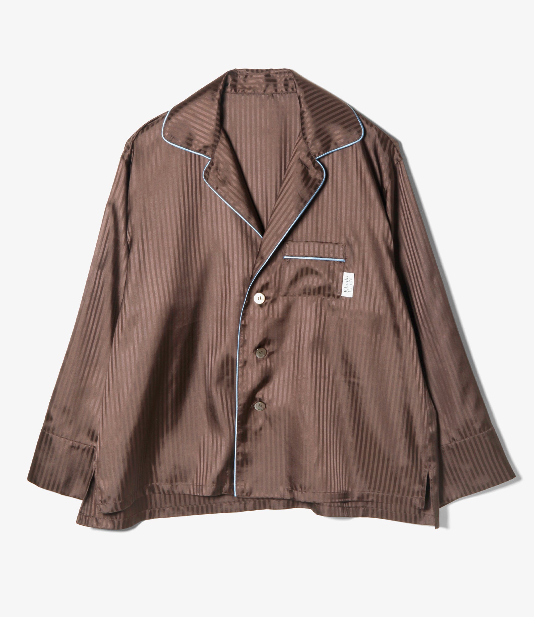 PJ's Shirt – Brown Jacquard