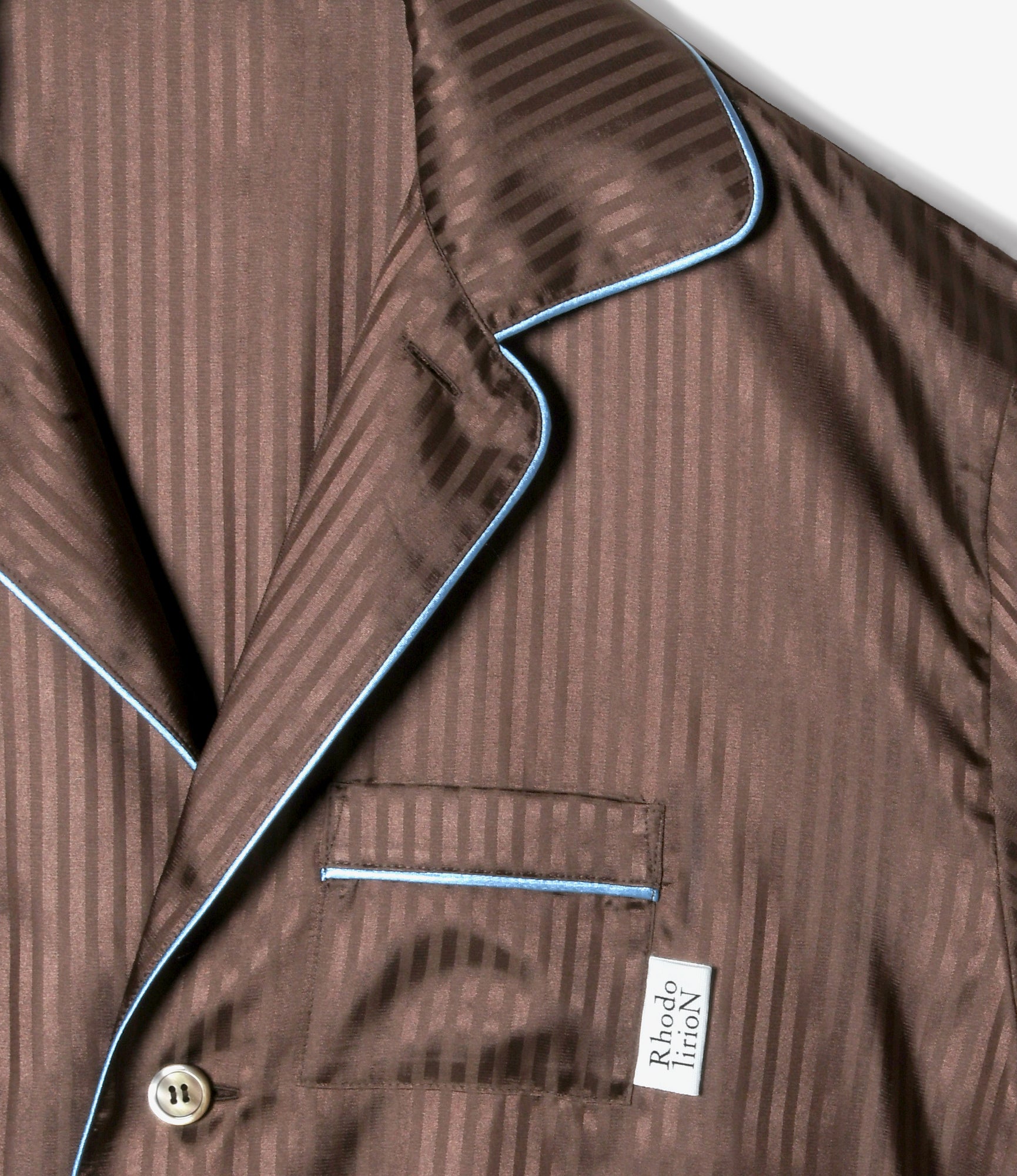 PJ's Shirt – Brown Jacquard