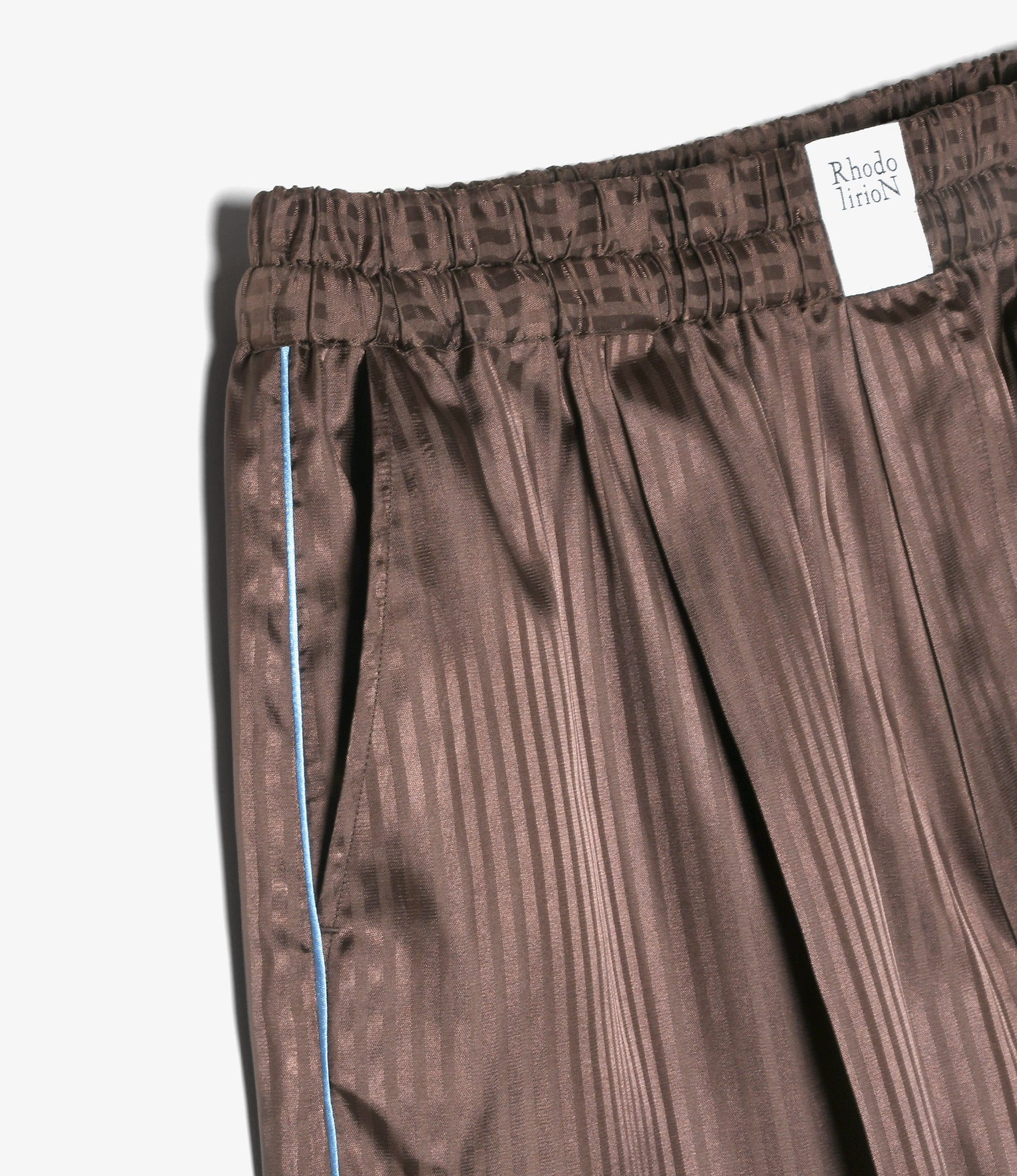 Three Quarters PJ's Pant – Brown Jacquard