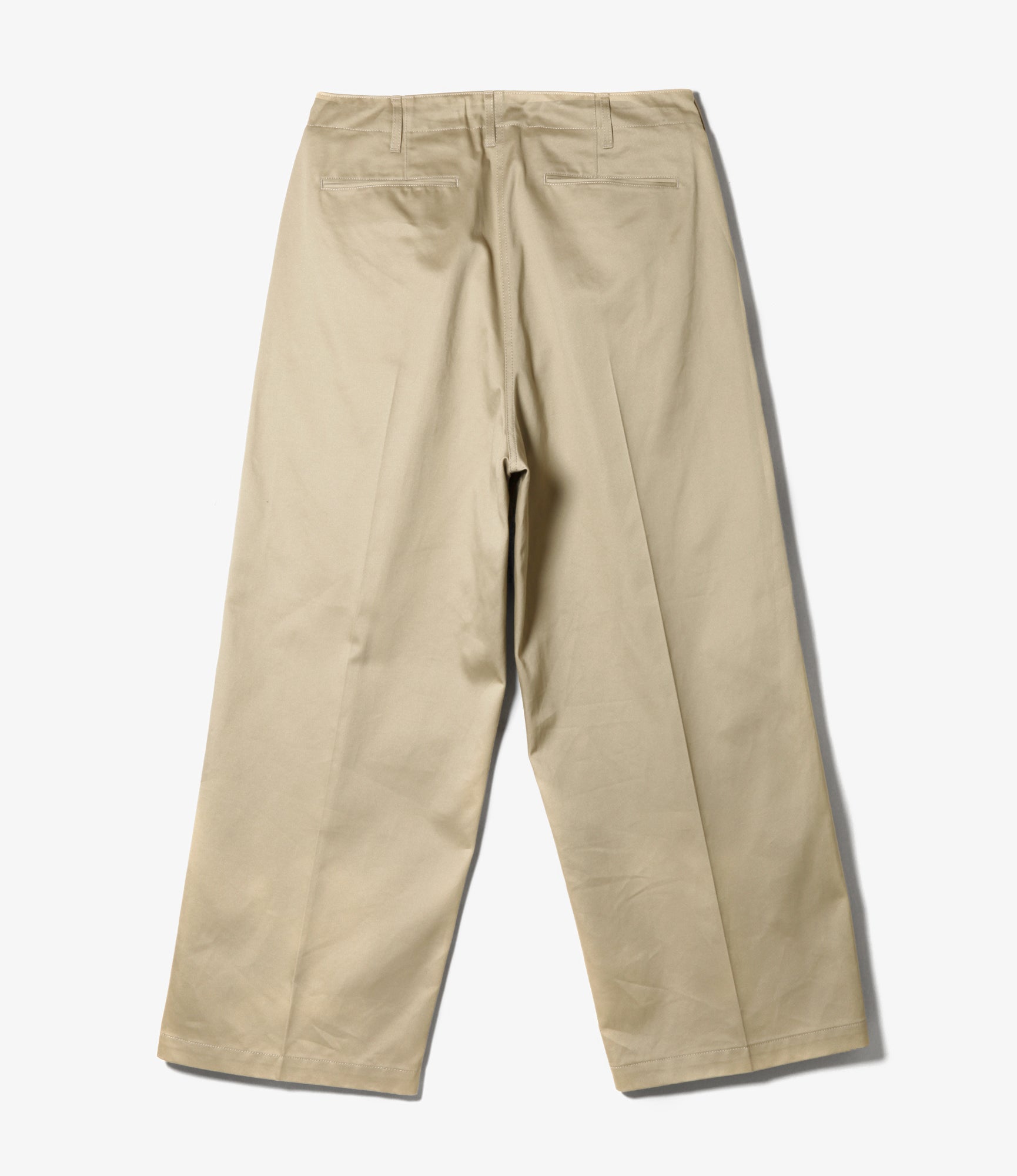 90’Loose Straight Pant - Khaki Chino Cloth