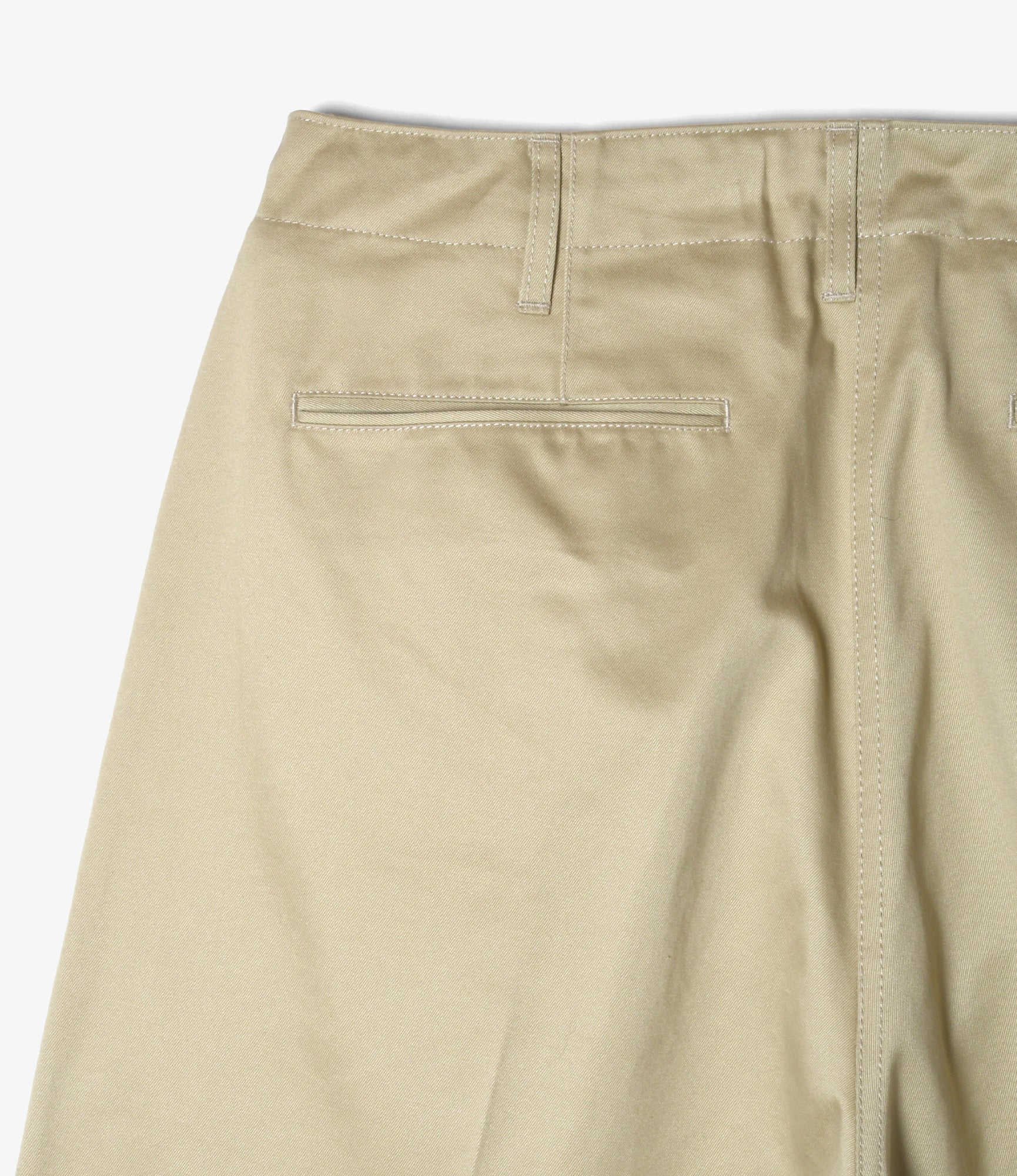 90’Loose Straight Pant - Khaki Chino Cloth