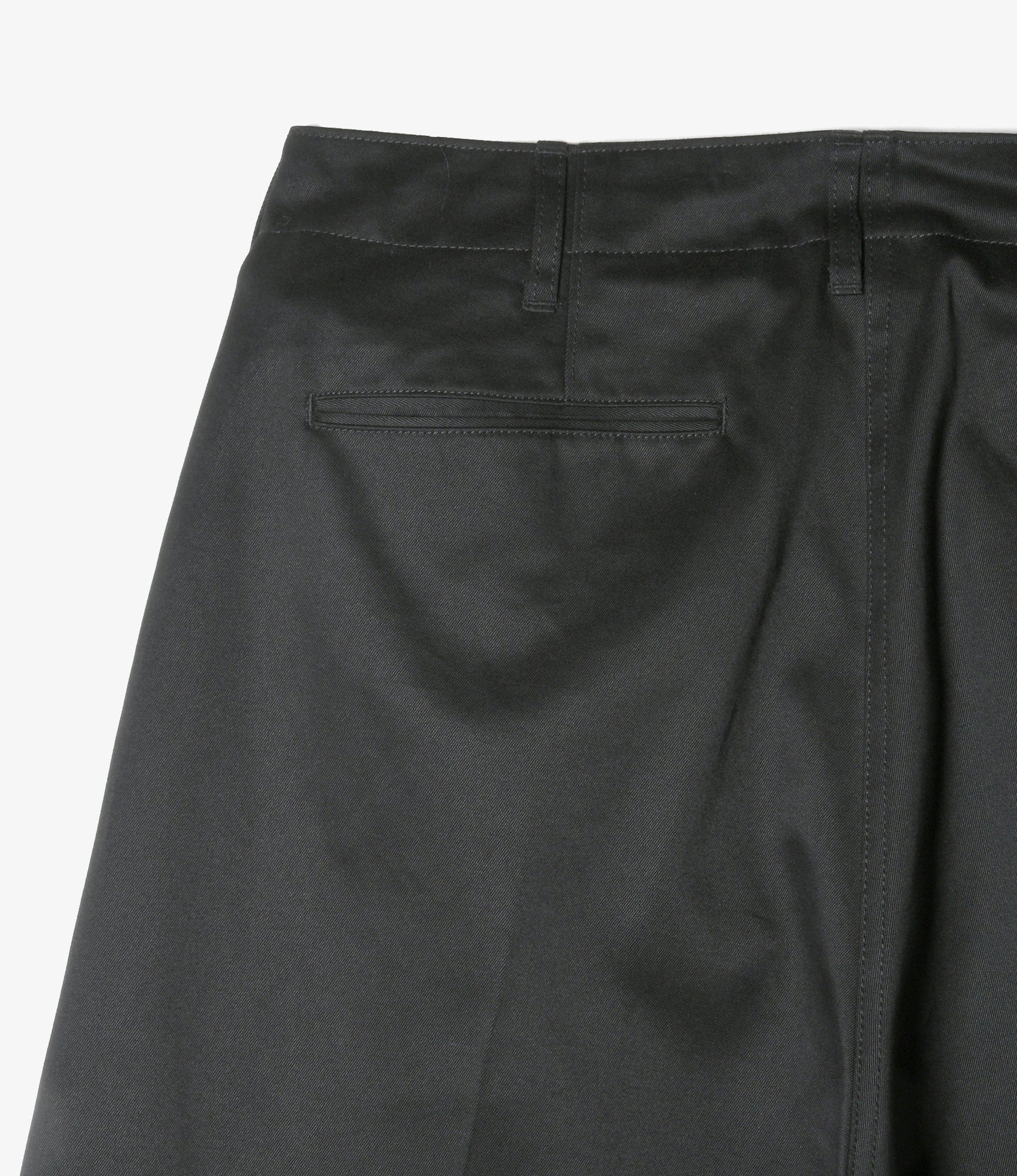 90’Loose Straight Pant - Black Chino Cloth
