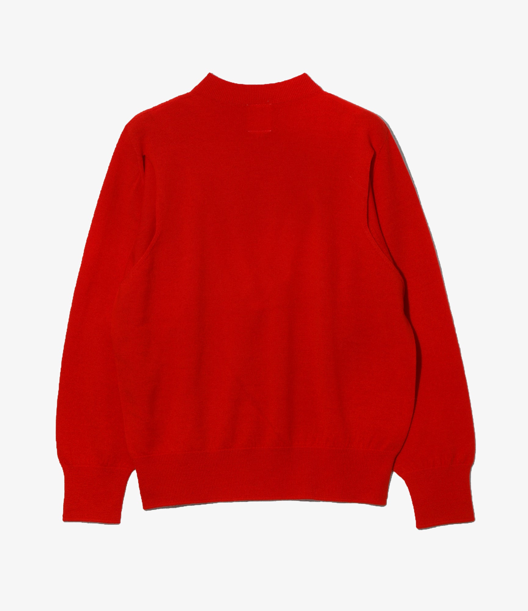 Convertible Knit Sweater - Red Boiled Knit