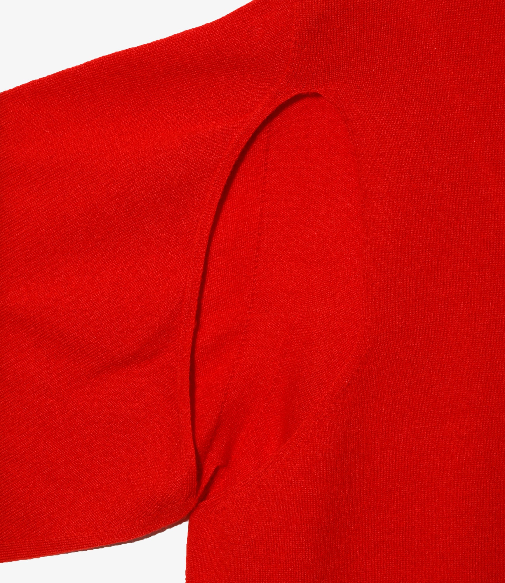 Convertible Knit Sweater - Red Boiled Knit