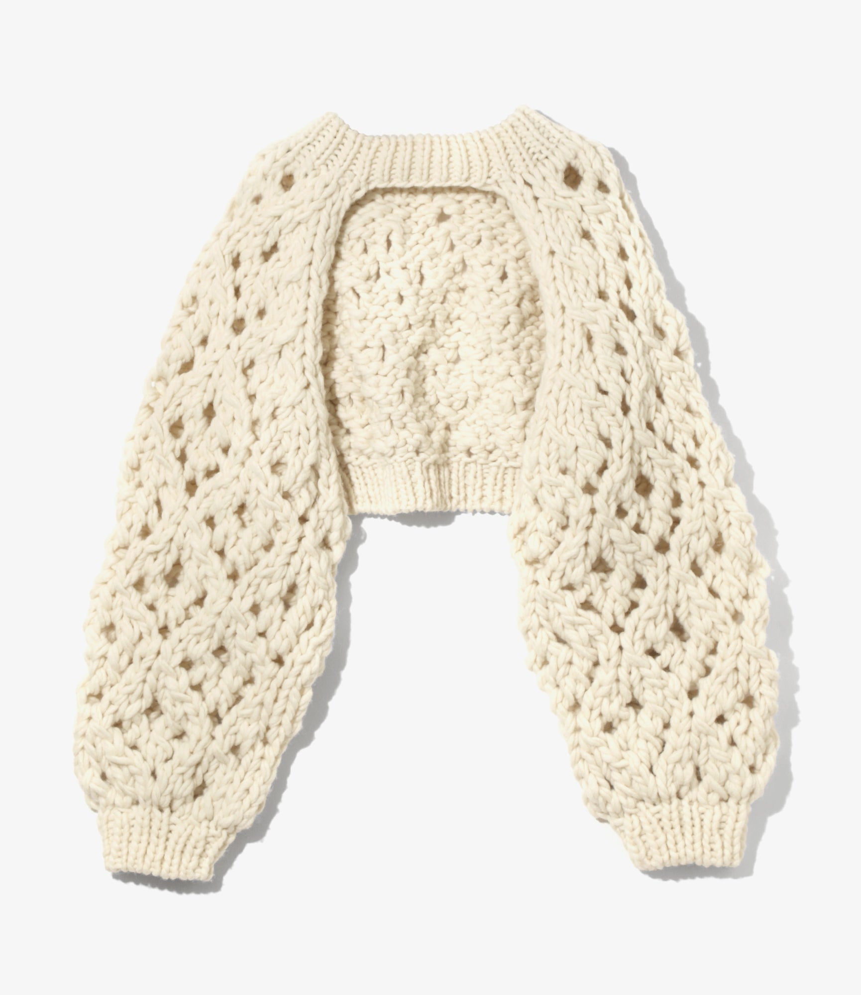 Chunky Knit Bolero – Ivory