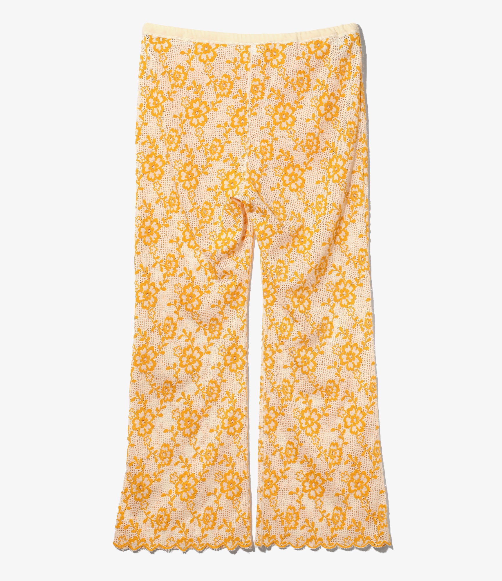 Slit Flare Pant – Ivory Flower Lace