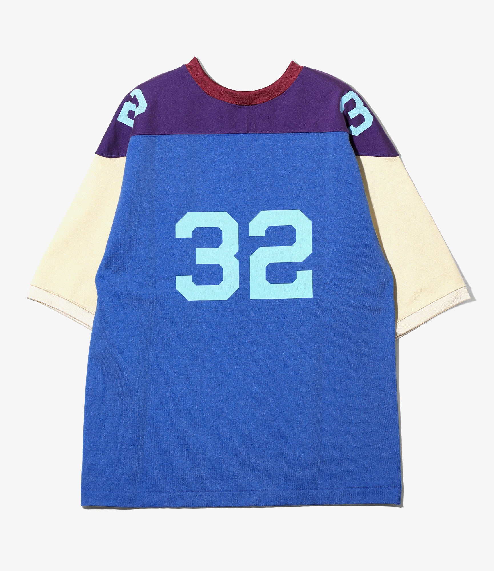 Damaged Football Tee - Multi Color Block