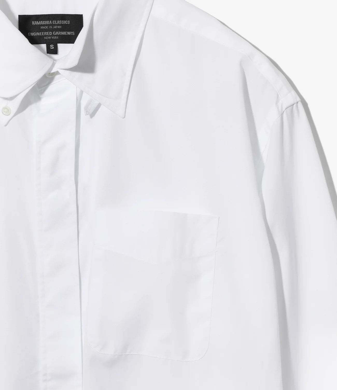 Four Collar Shirt – White Broadcloth
