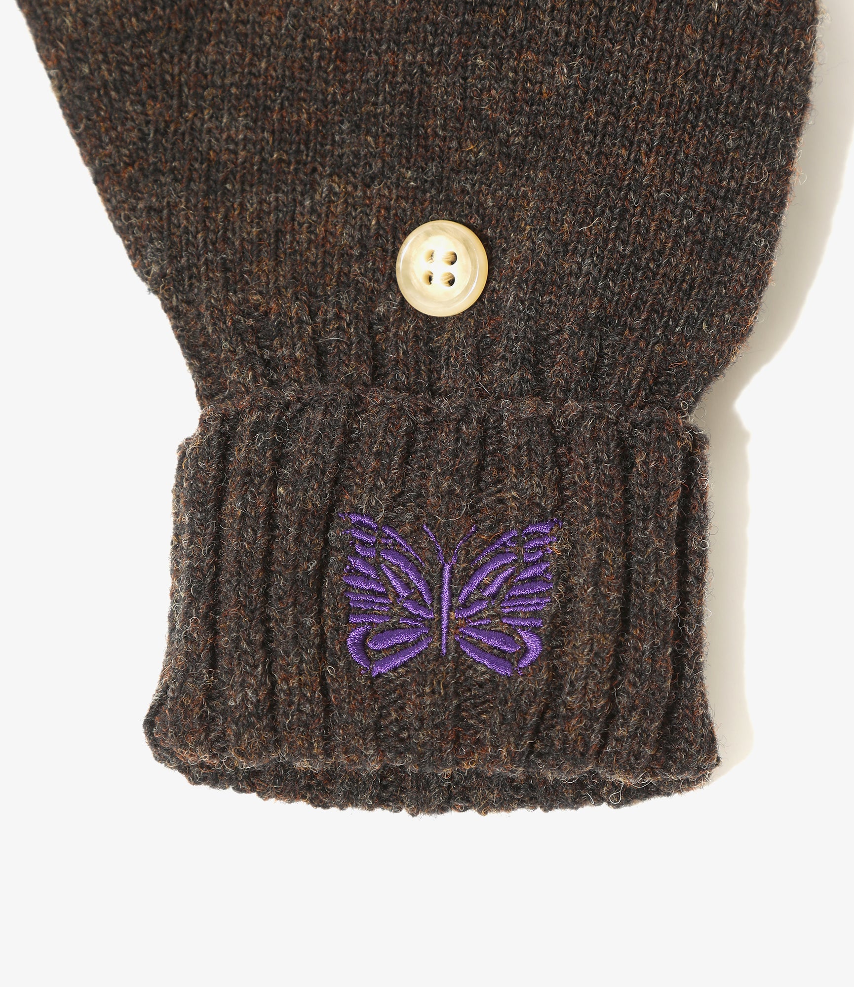Convertible Gloves – Umber Brown Shetland Wool