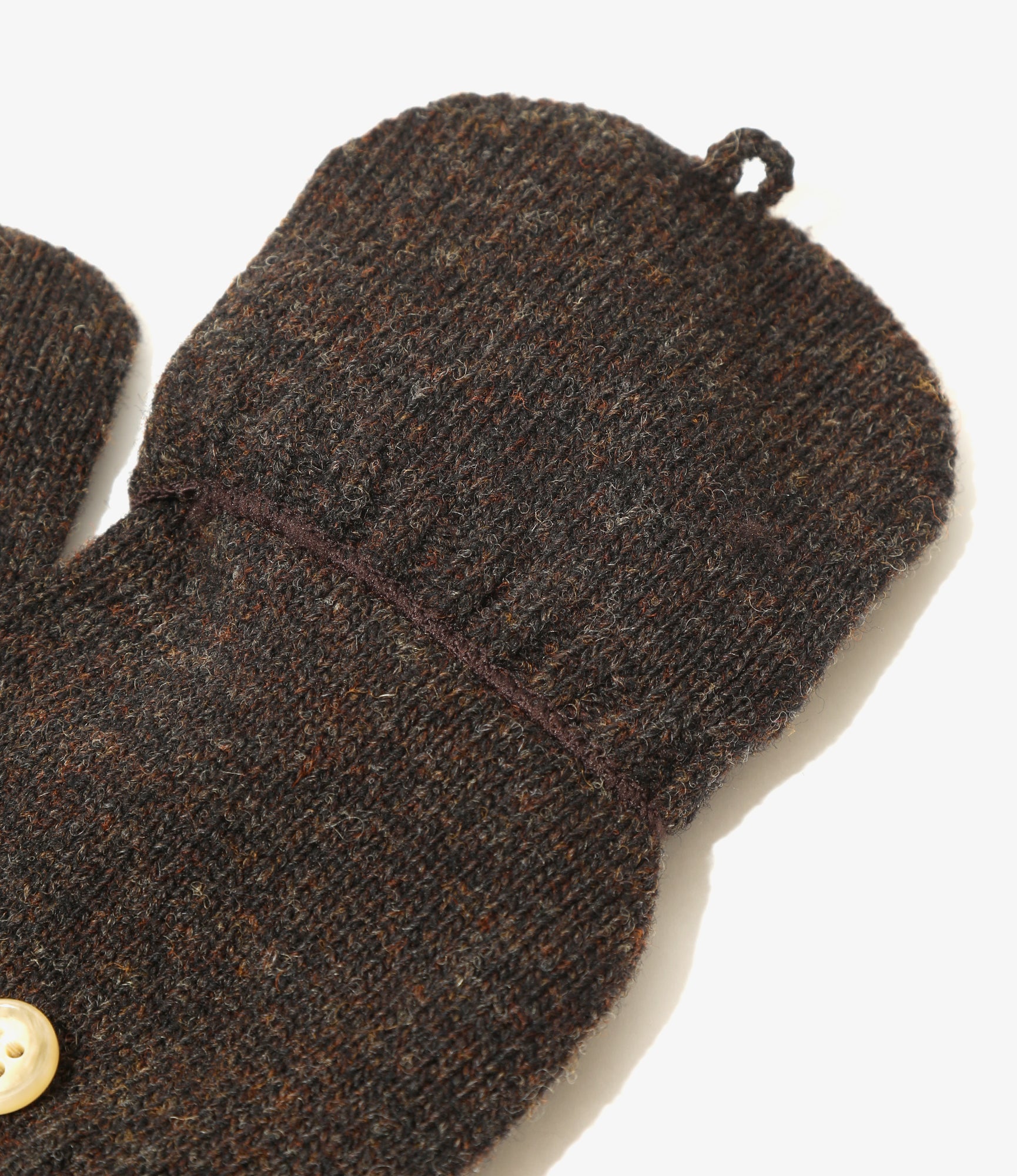 Convertible Gloves – Umber Brown Shetland Wool