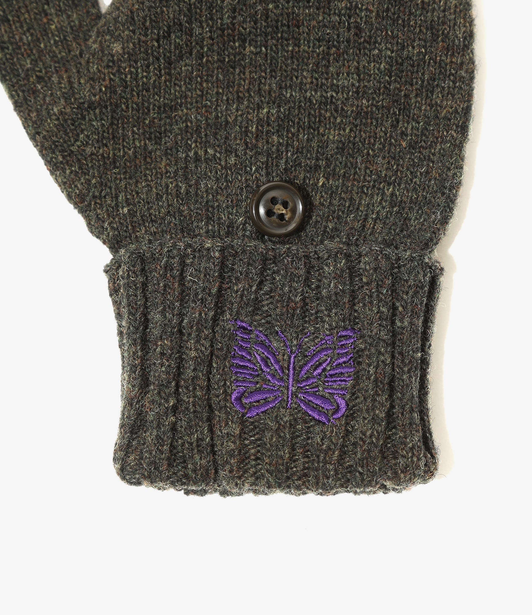 Convertible Gloves – Loden Green Shetland Wool