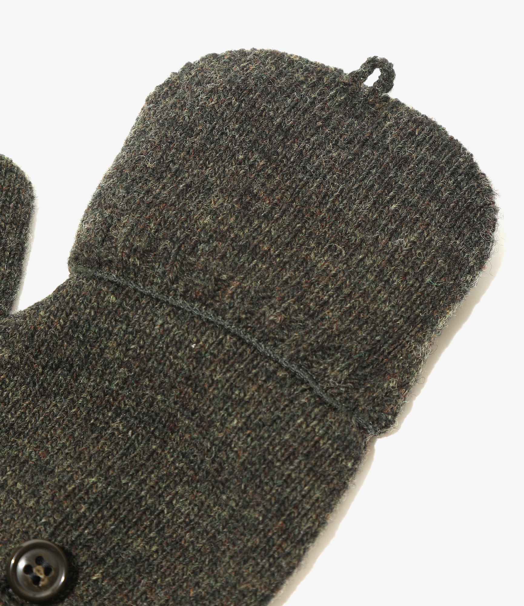 Convertible Gloves – Loden Green Shetland Wool