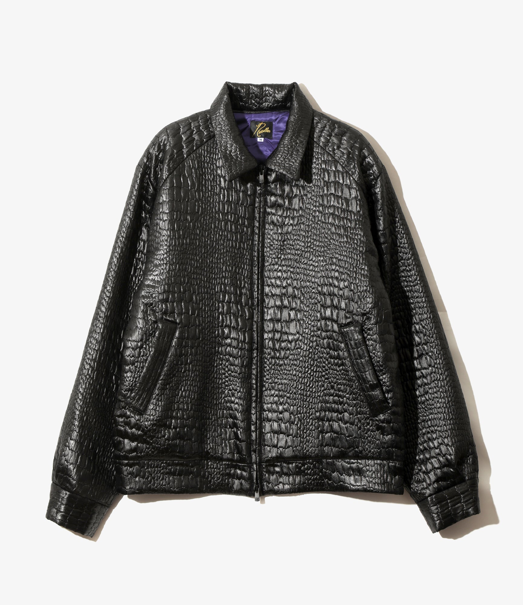 Sports Jacket - Crocodile Jacquard - Black