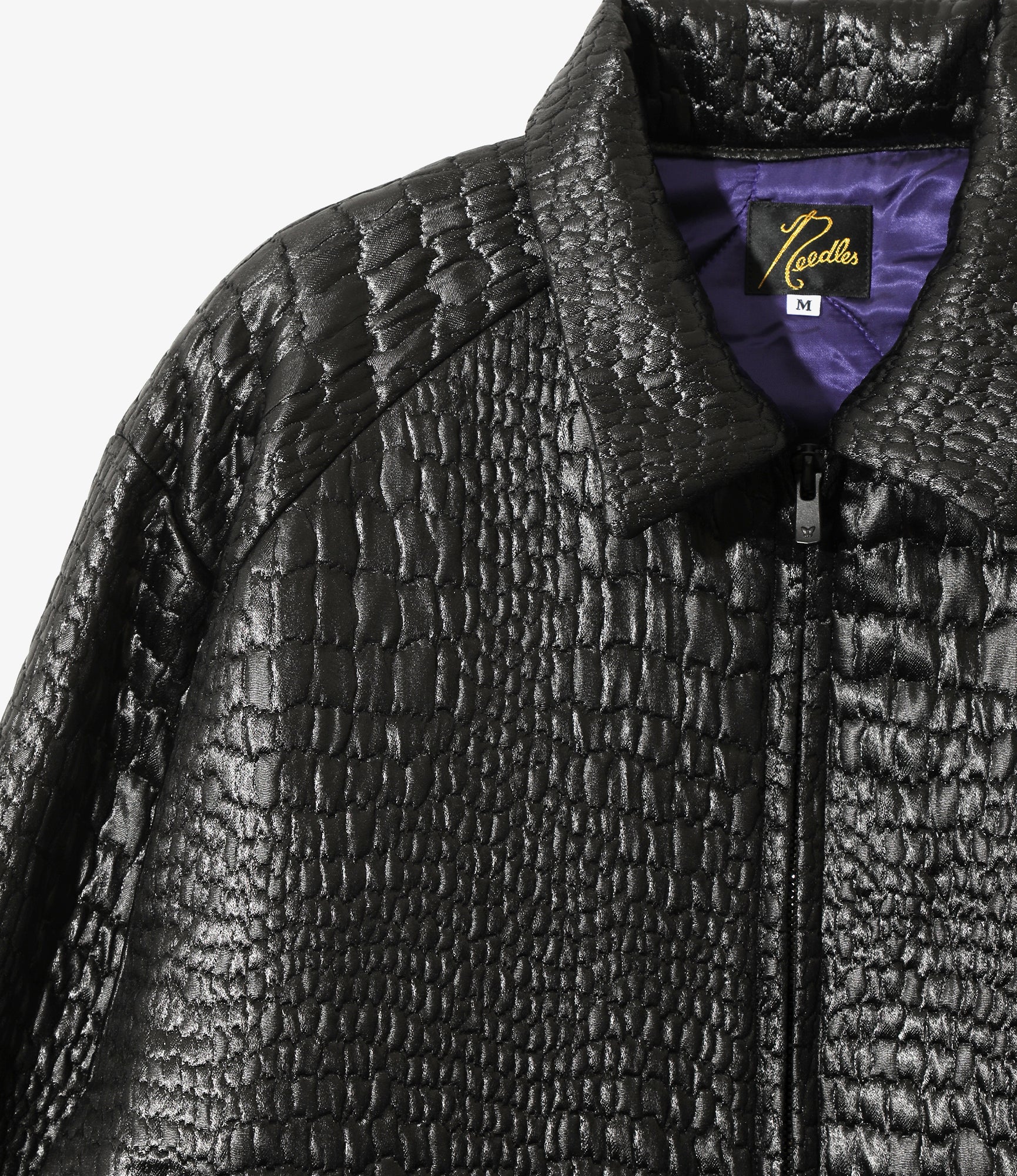 Sports Jacket - Crocodile Jacquard - Black
