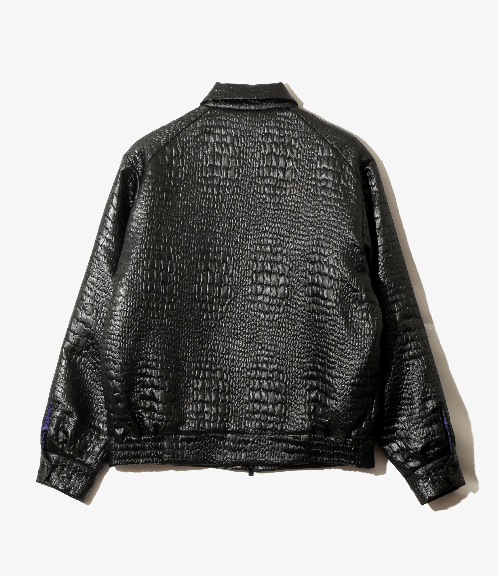 Sports Jacket - Crocodile Jacquard - Black