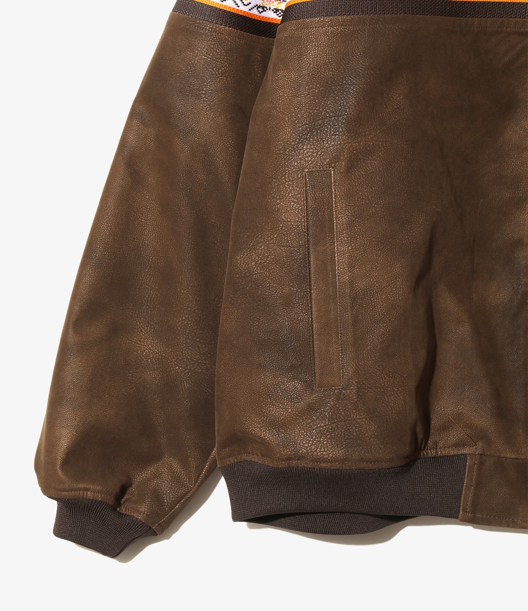 Loose B.B. Jacket – Brown Synthetic Leather