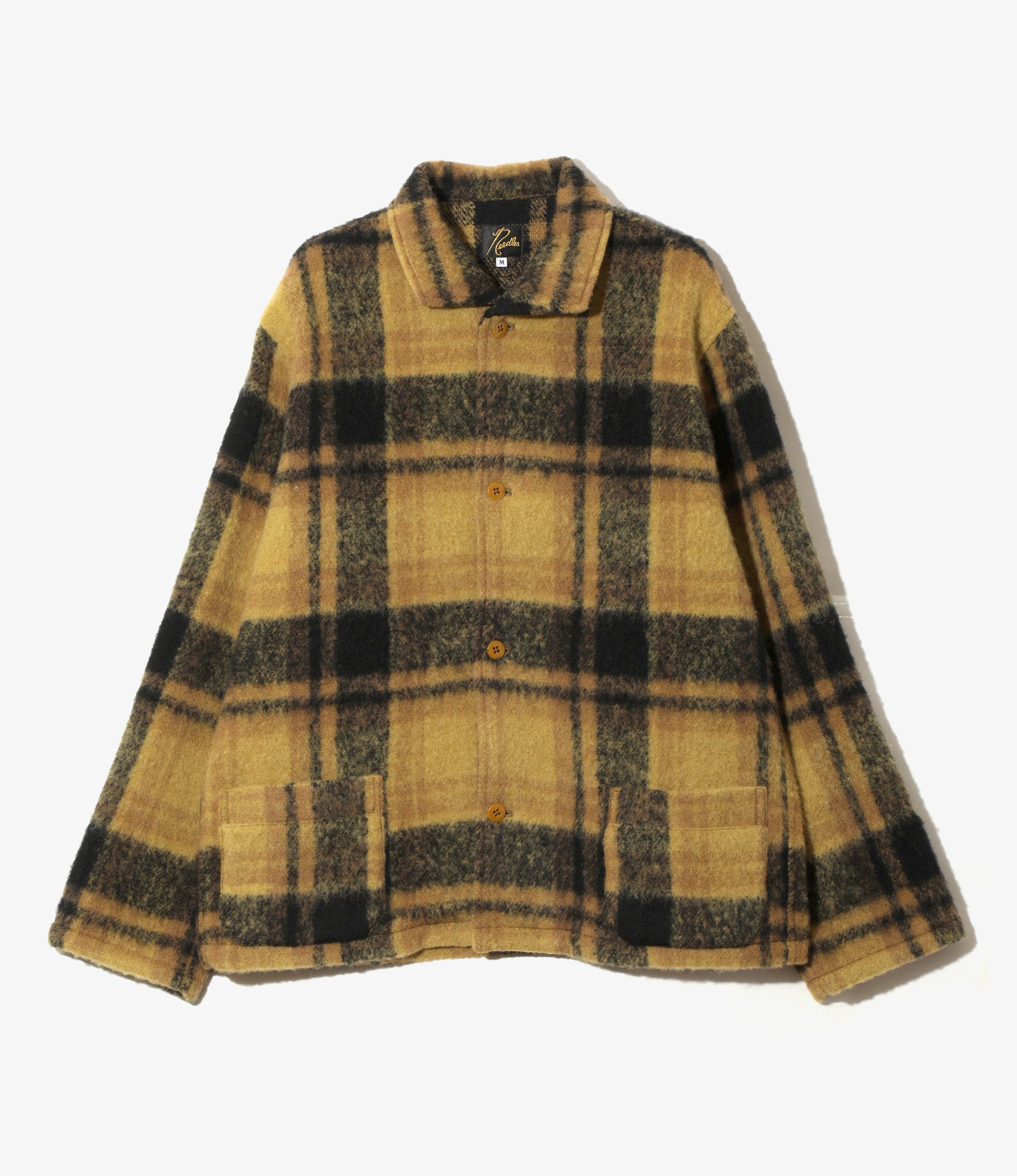 Widespread Collar Shirt - Wool Shaggy Mustard