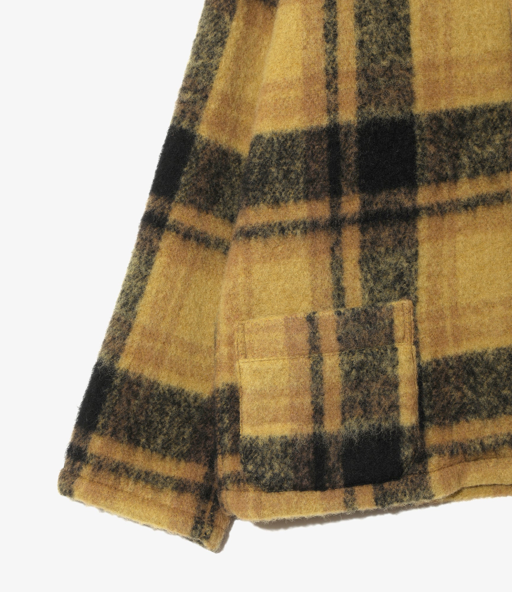 Widespread Collar Shirt - Wool Shaggy Mustard