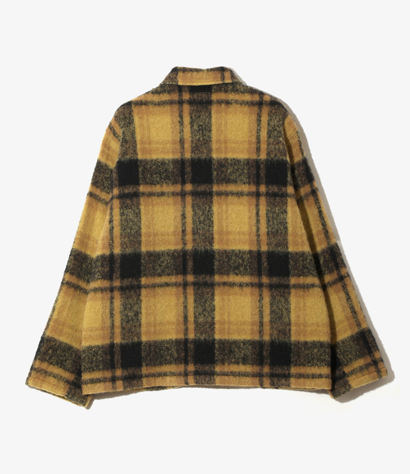 Widespread Collar Shirt - Wool Shaggy Mustard