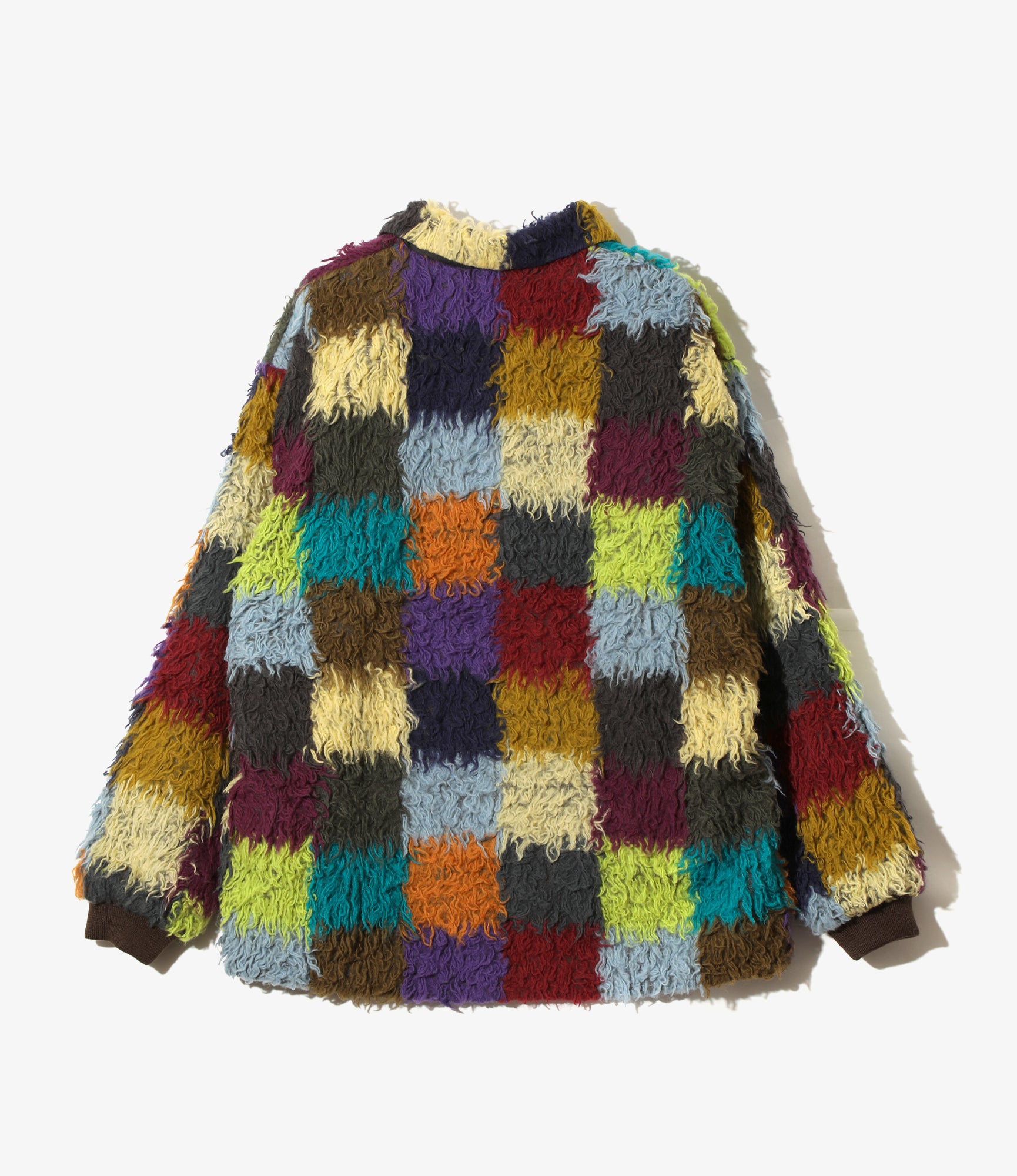 Fur Jacket - Multi Color Block