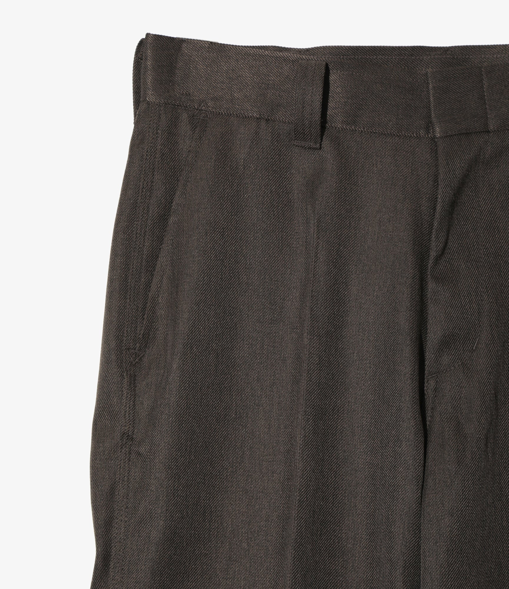 Railroad Pant - Brown Melange Double Cloth