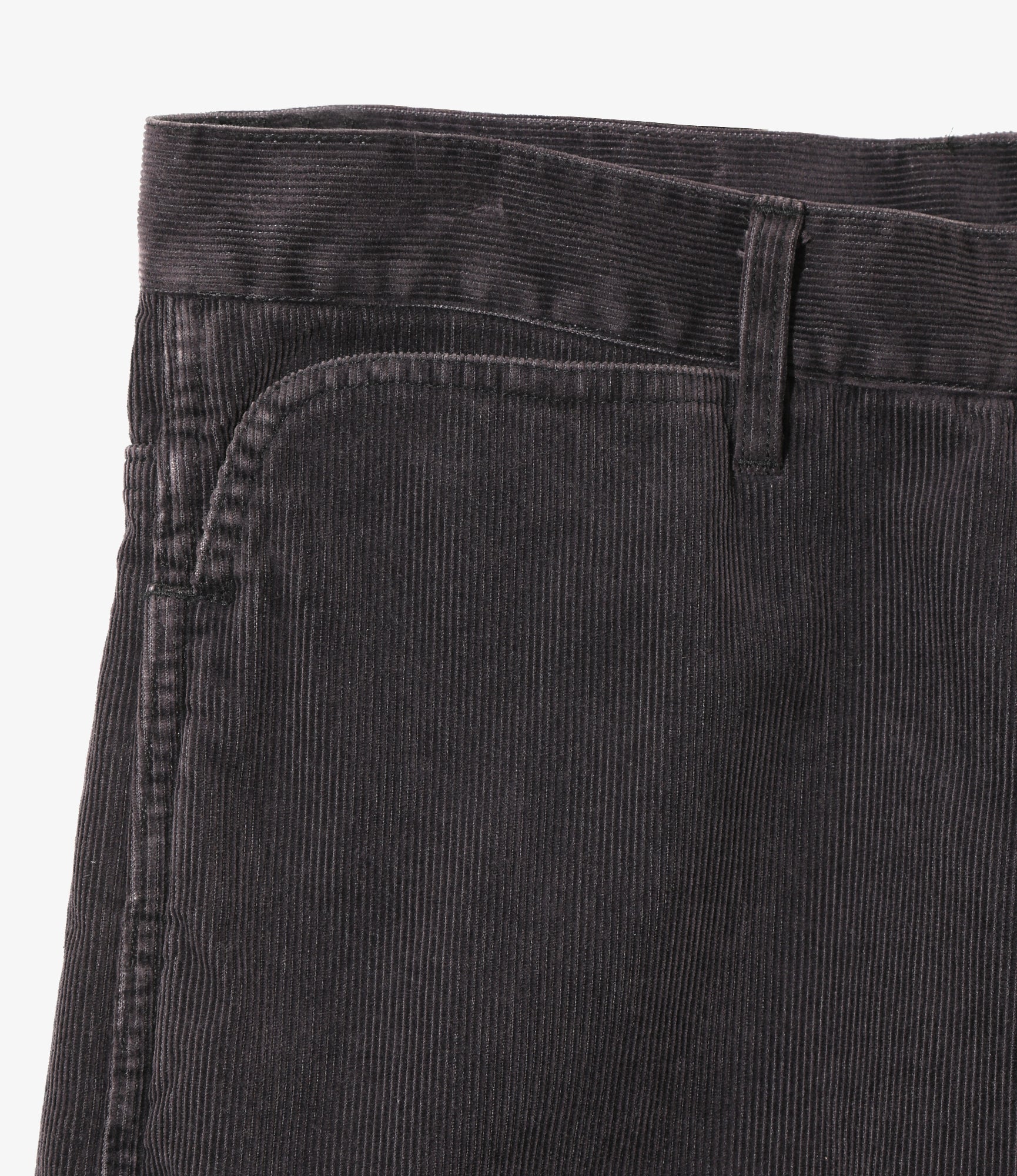 Papillon Embroidered Boot-Cut Jean – Black 14W Corduroy