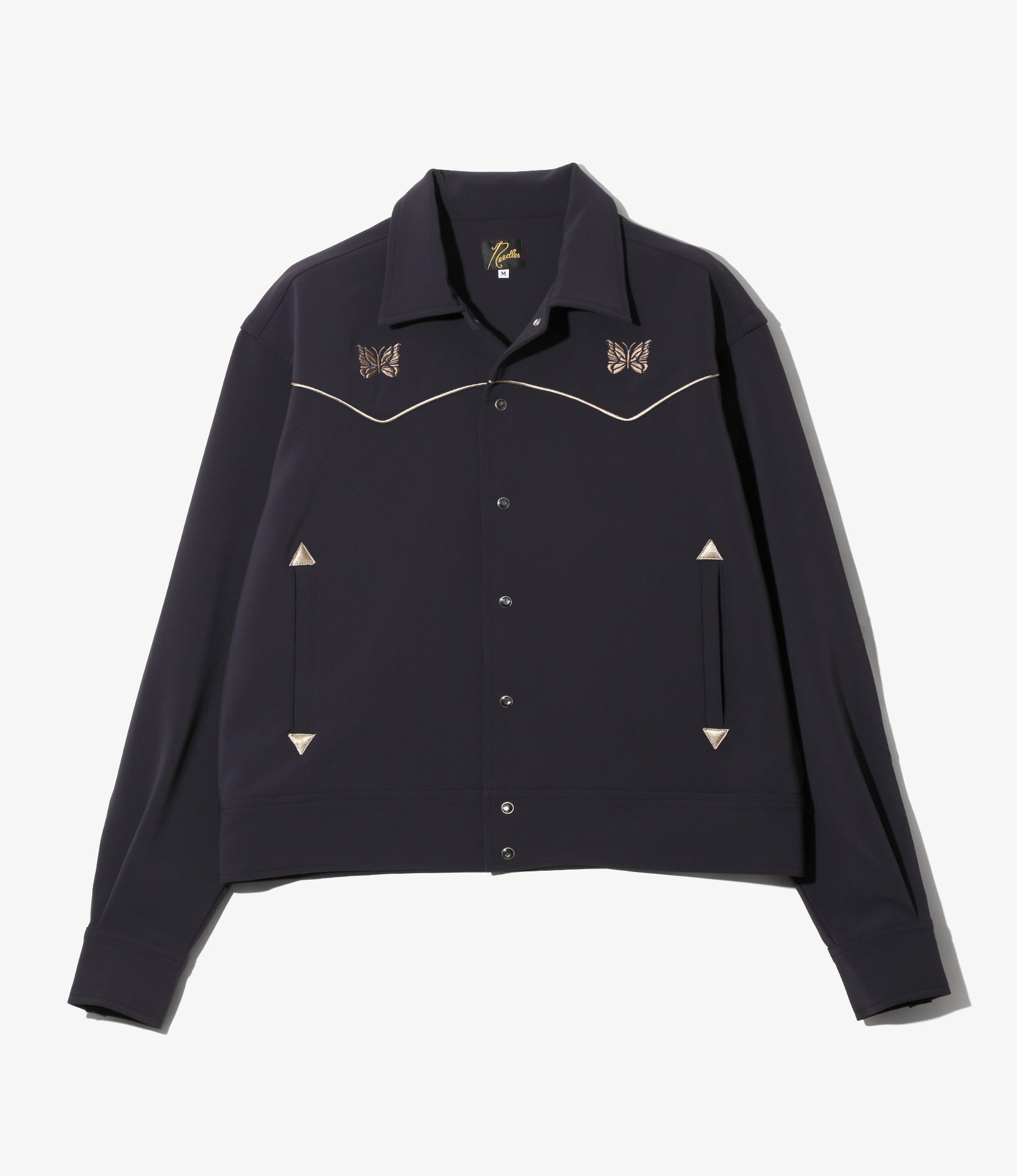 Piping Cowboy Jacket - Purple Poly Double Cloth