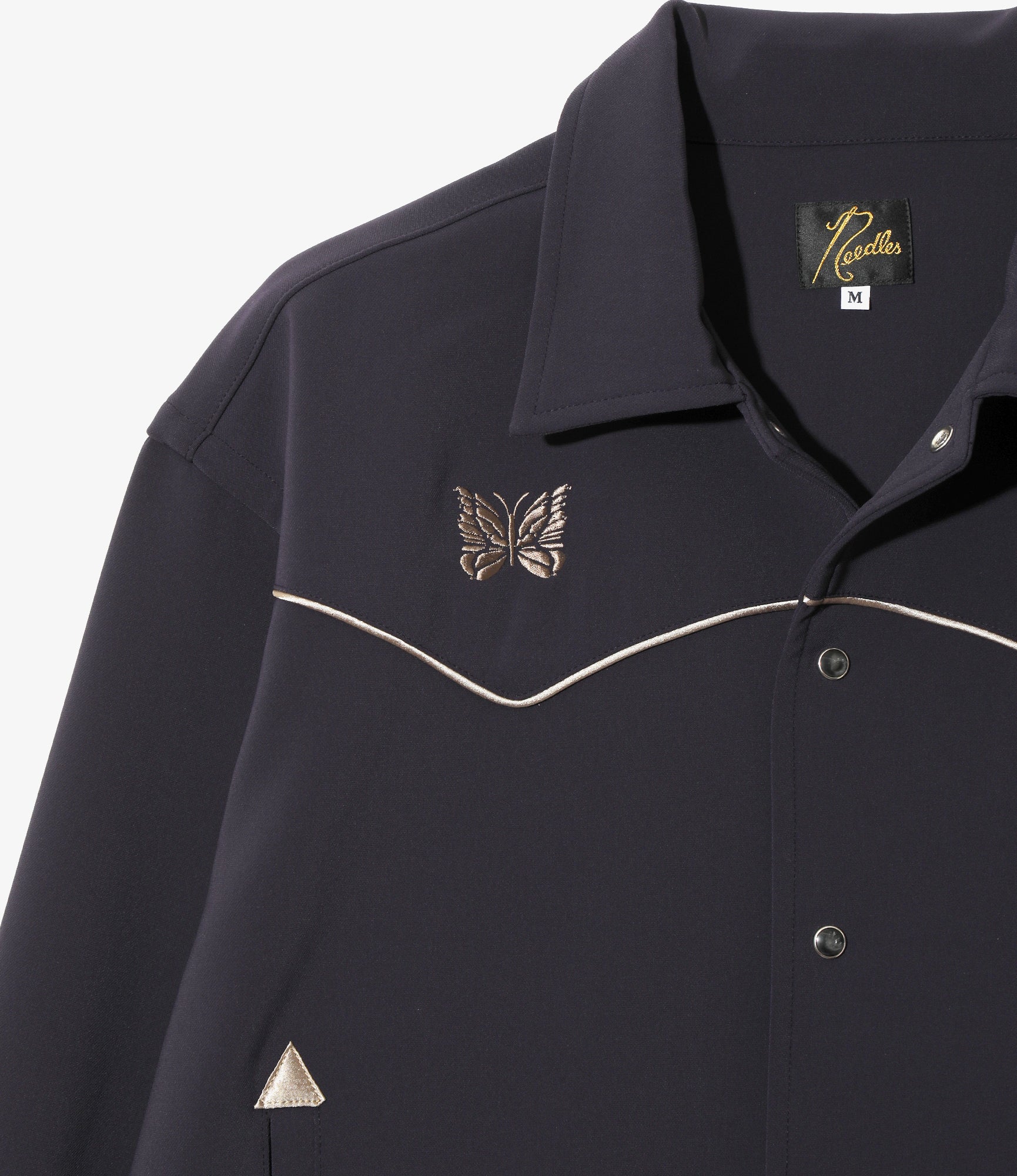 Piping Cowboy Jacket - Purple Poly Double Cloth