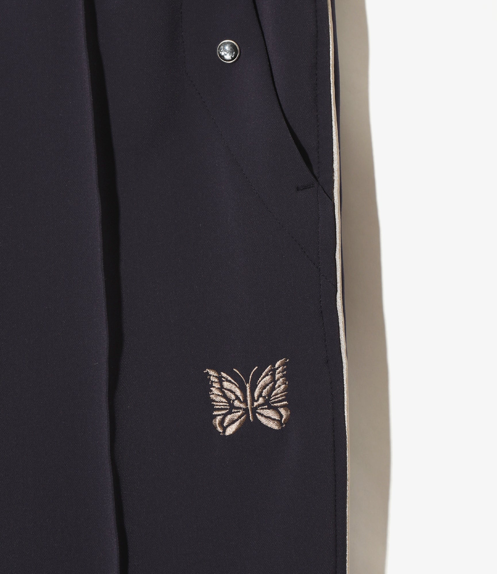 Piping Cowboy Pant - Purple Poly Double Cloth