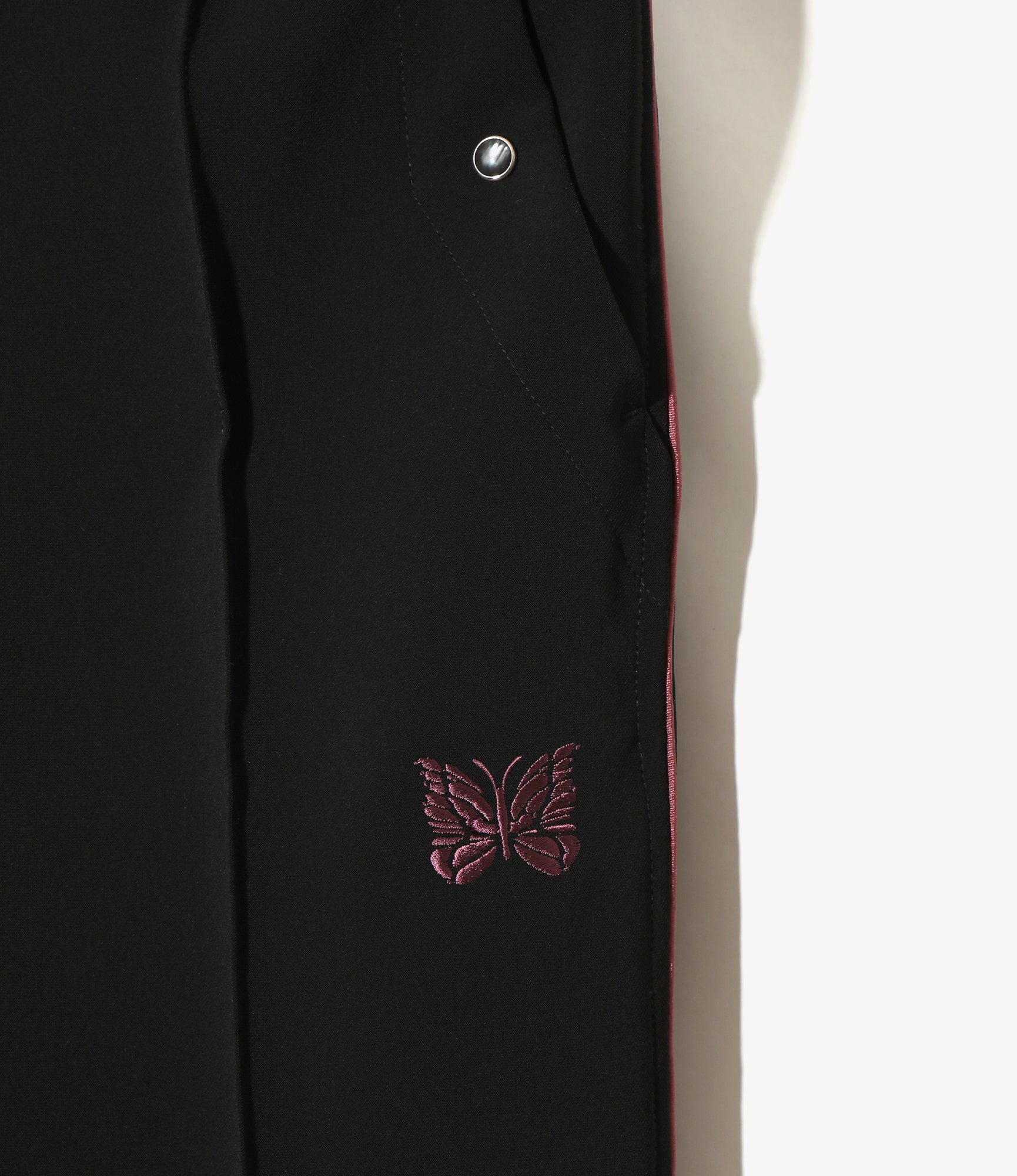 Piping Cowboy Pant - Black Poly Double Cloth