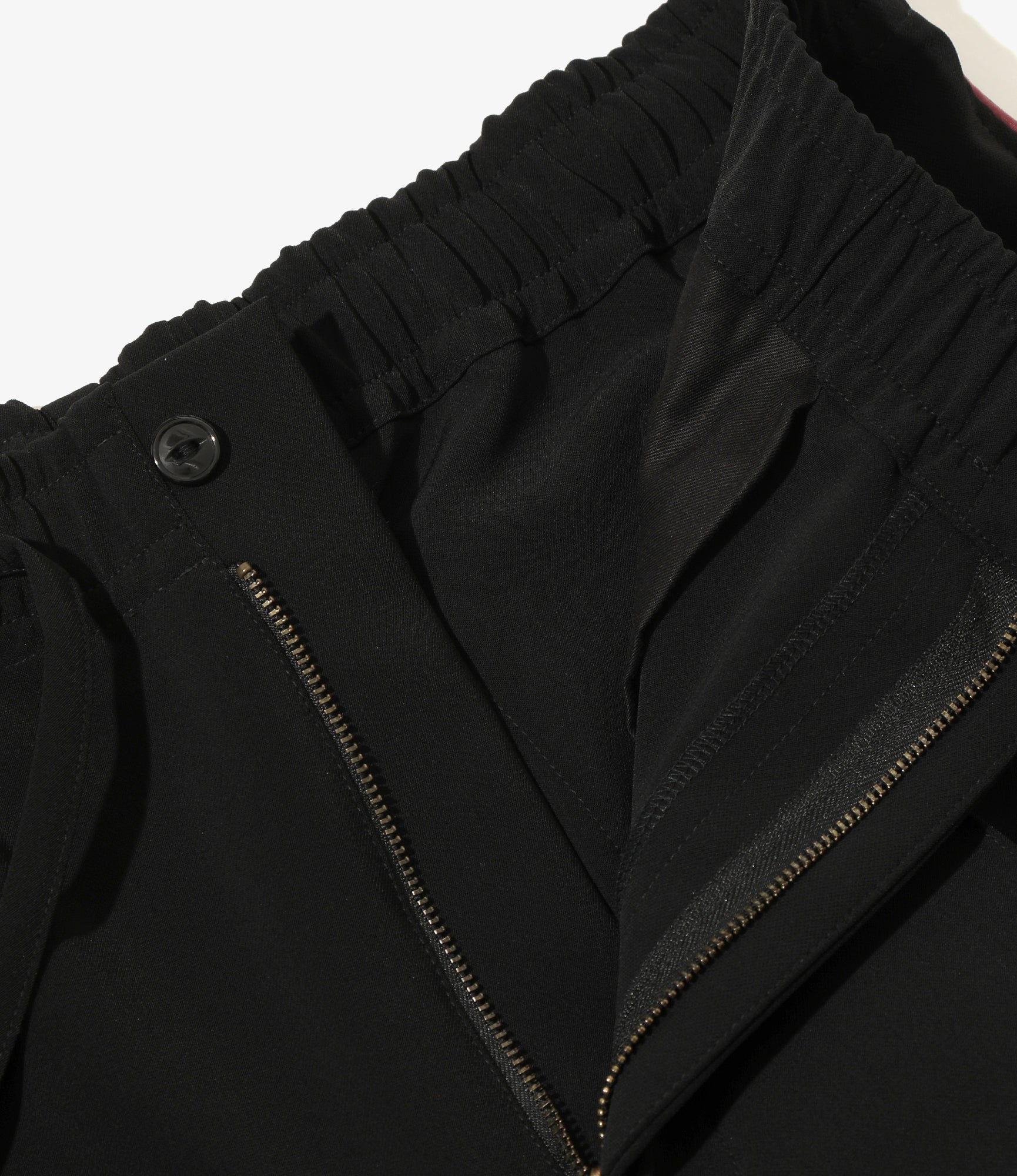 Piping Cowboy Pant - Black Poly Double Cloth