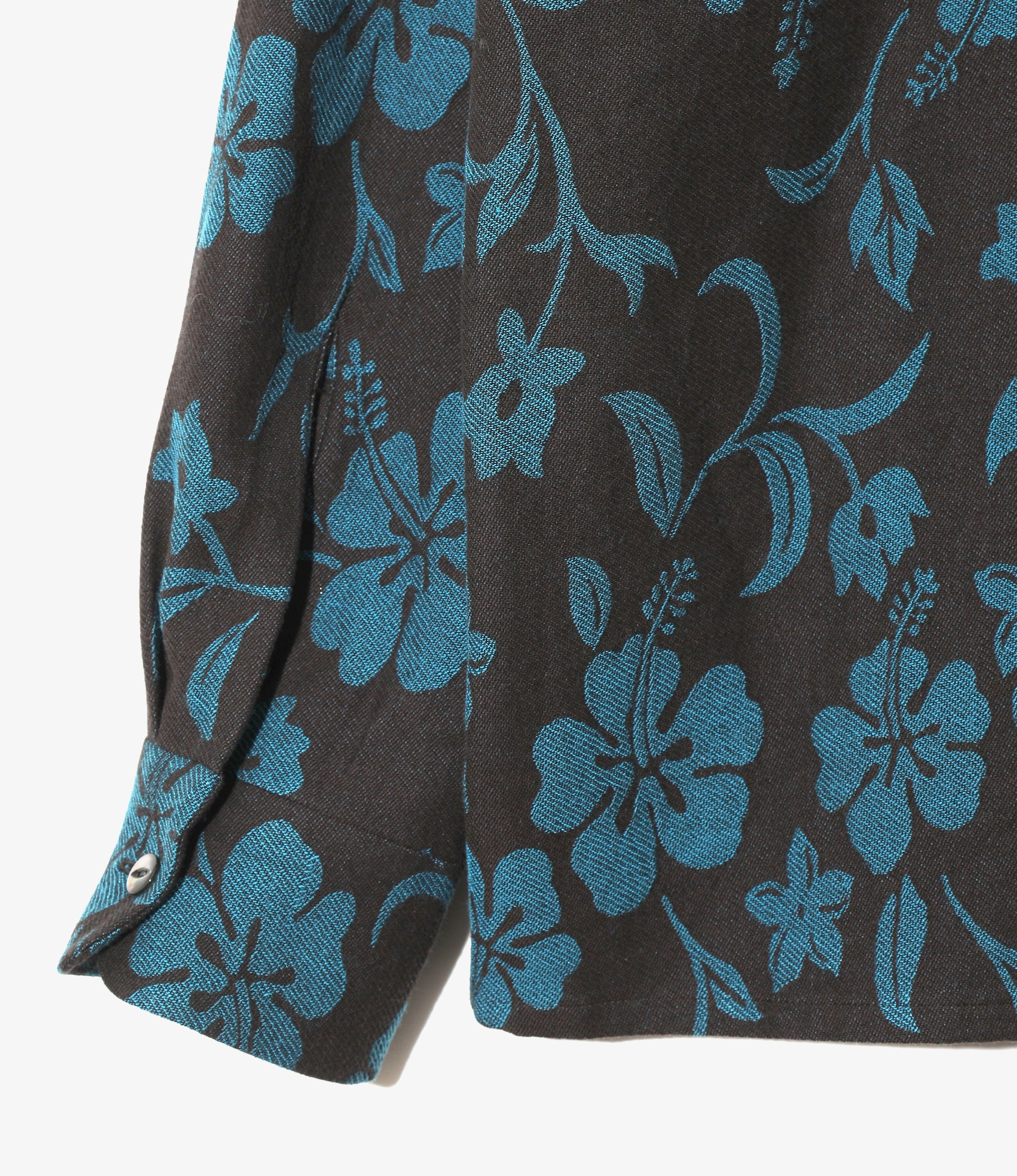 Needles Classic Shirt – Blue Hibiscus Jacquard