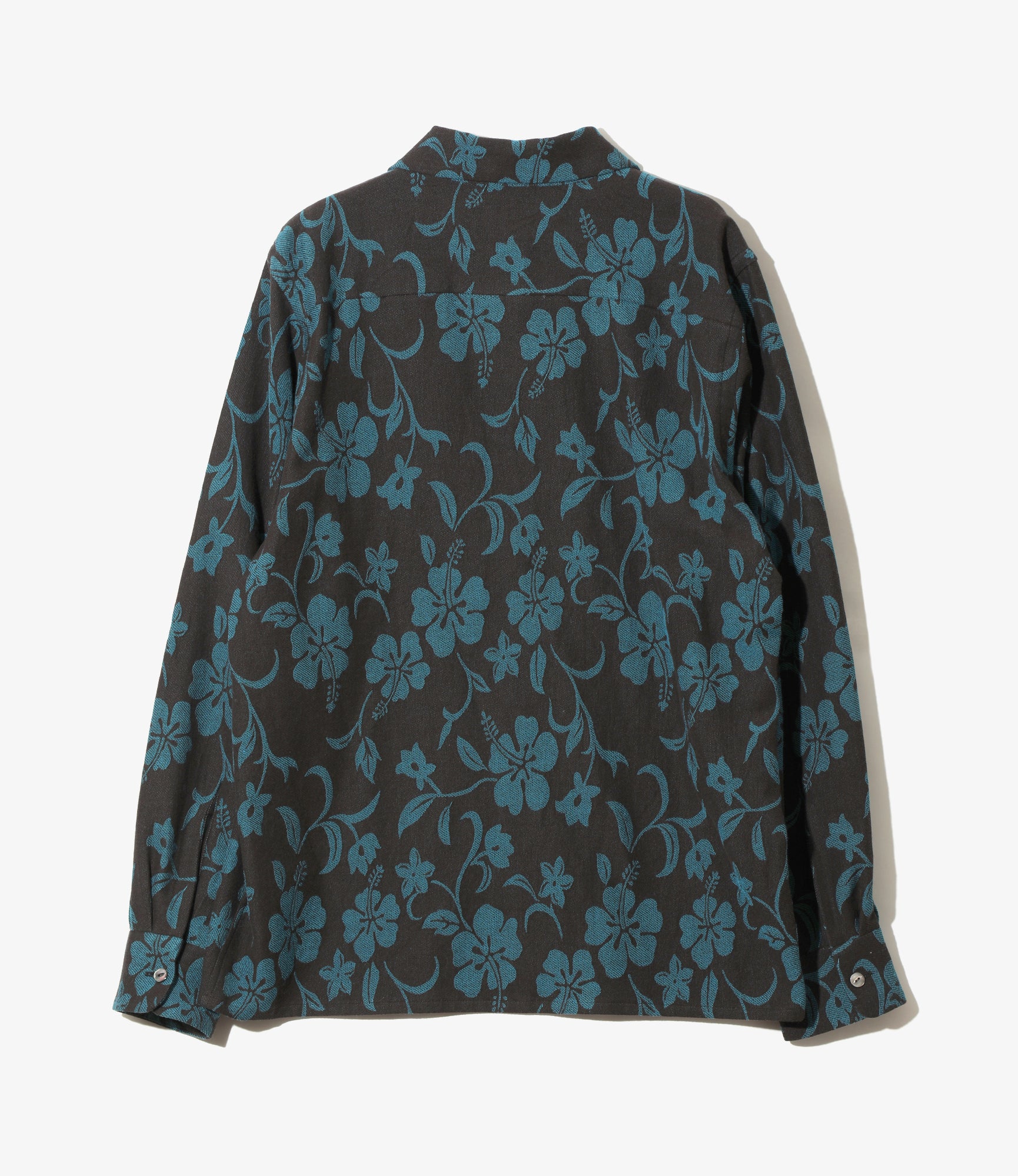 Needles Classic Shirt – Blue Hibiscus Jacquard