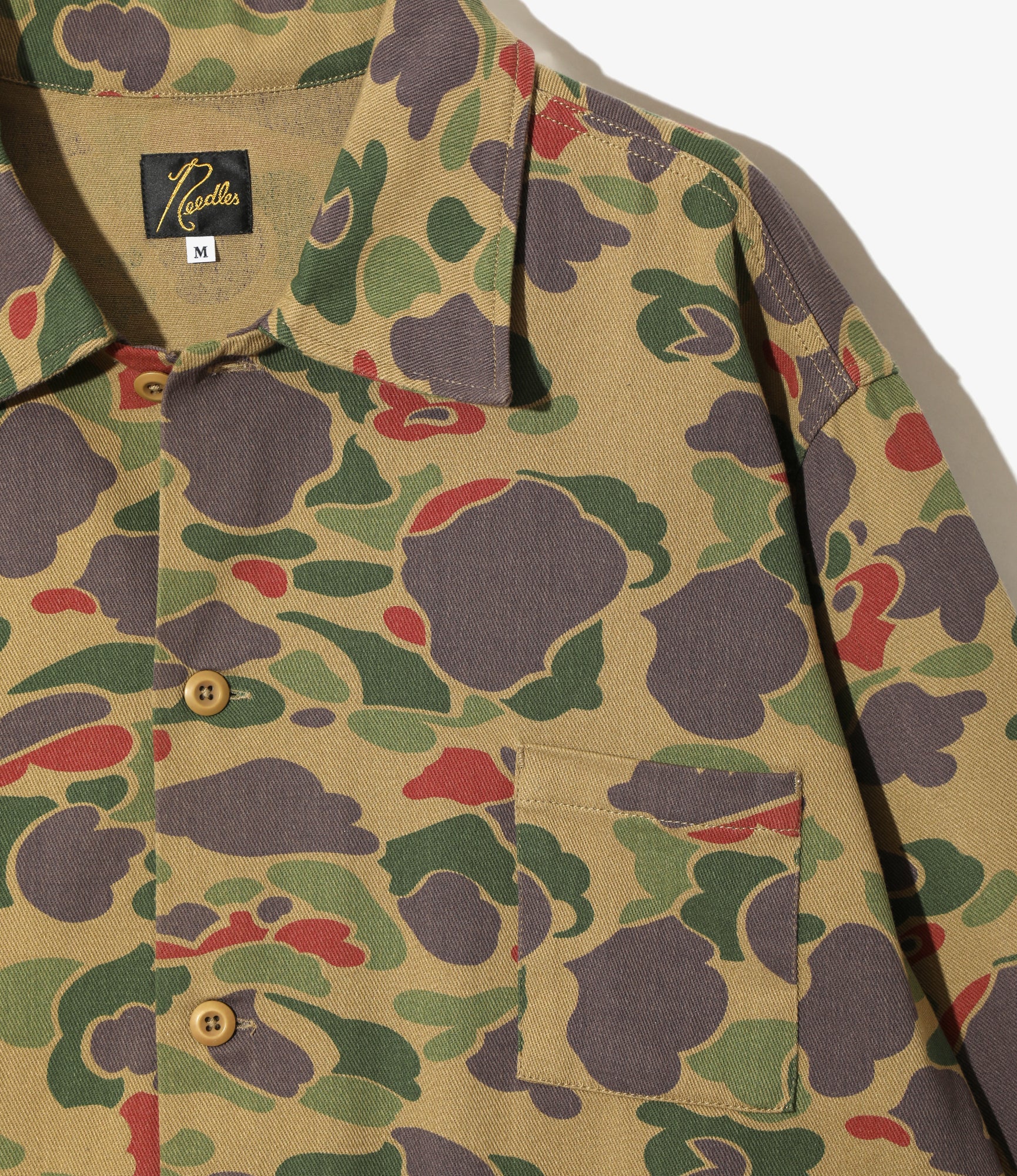 Military Shirt Jacket - Camo Twill