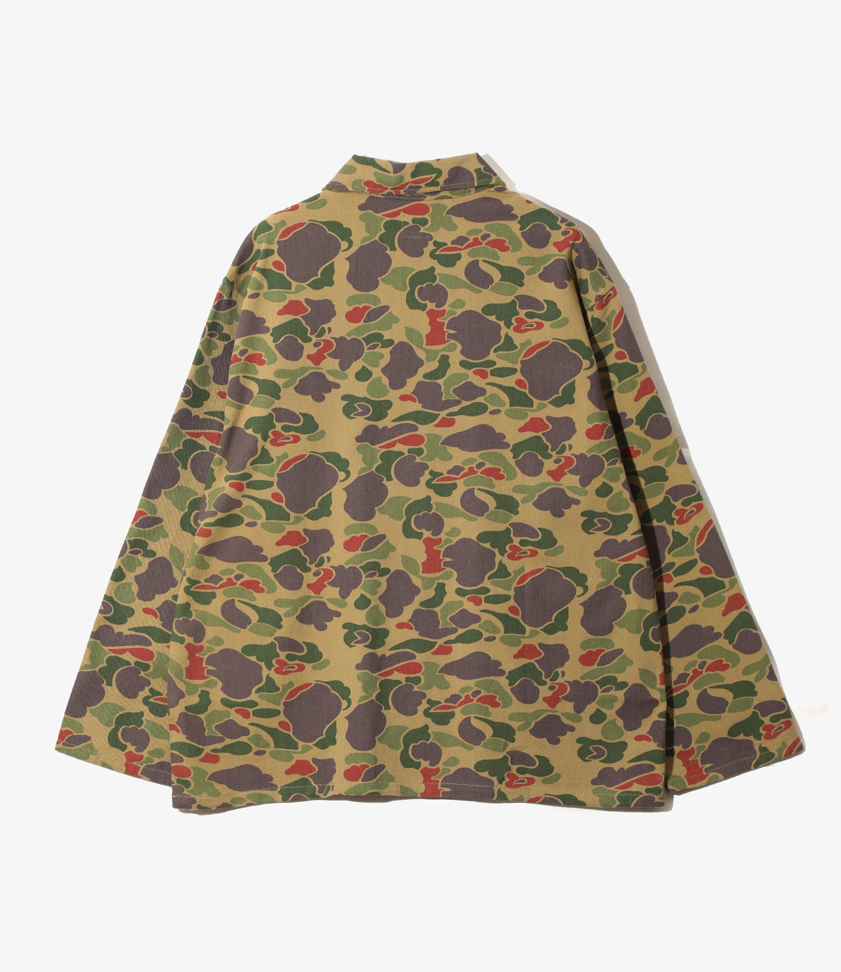 Military Shirt Jacket - Camo Twill