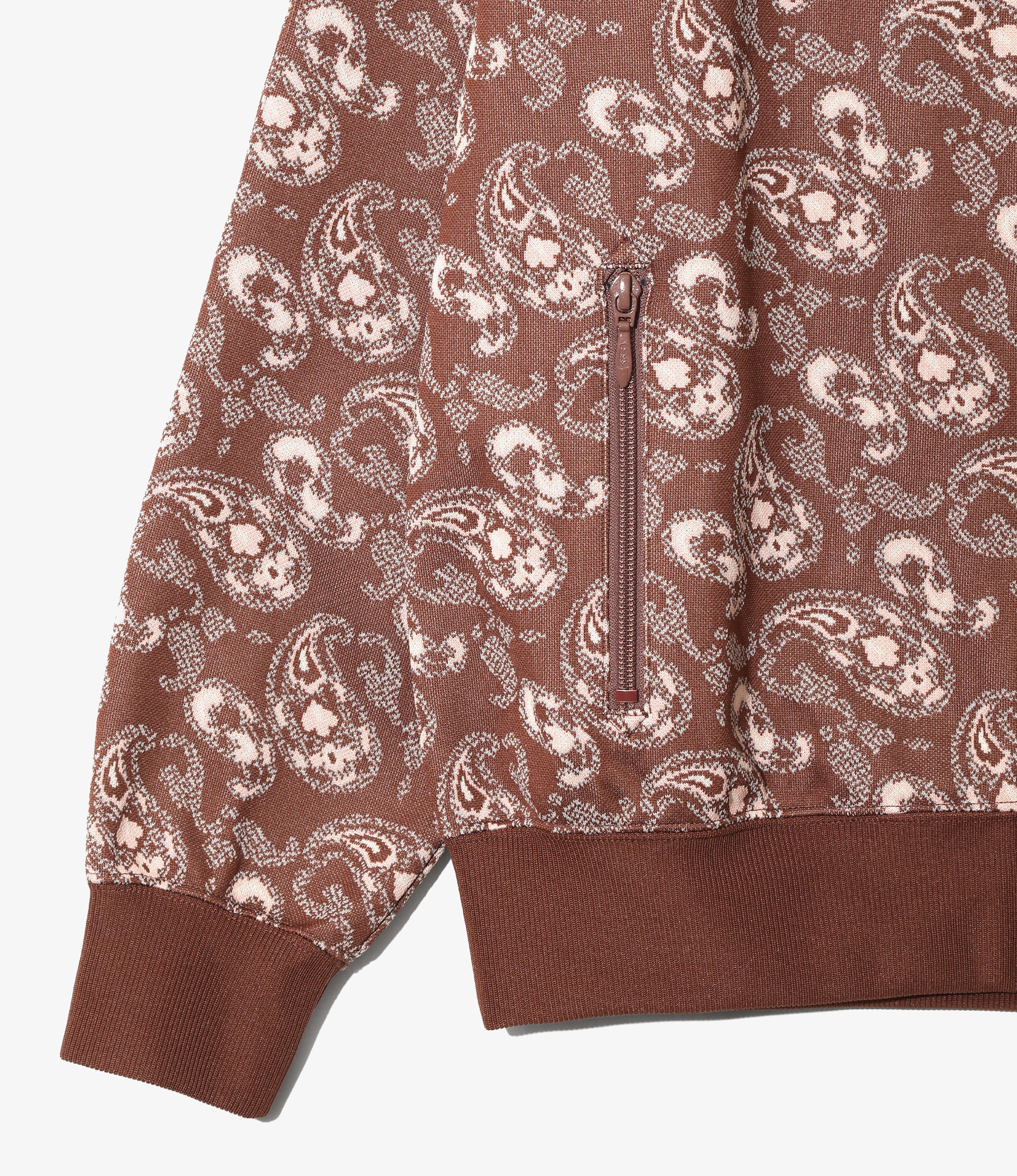 Track Jacket – Paisley – Poly Jacquard