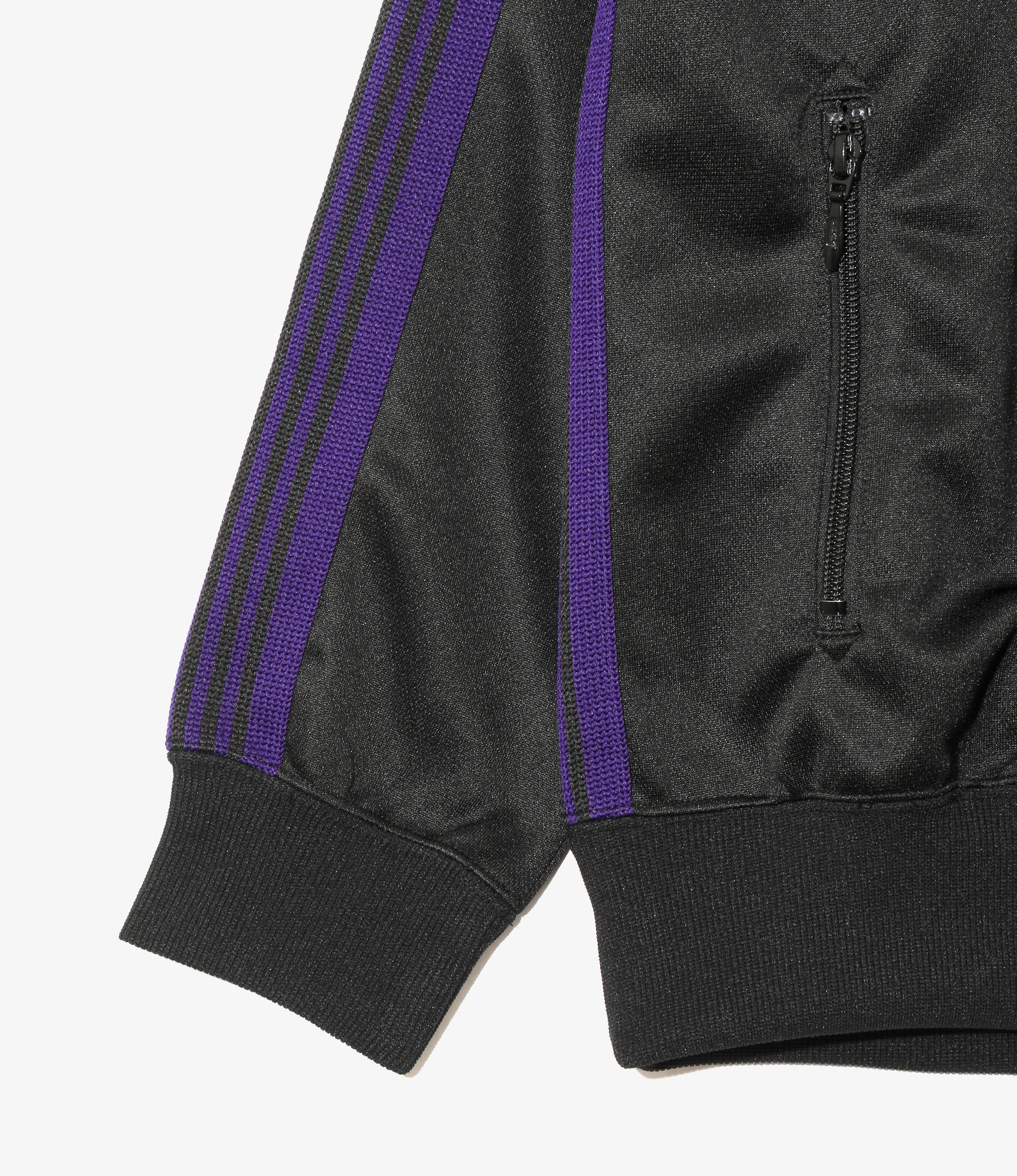 Track Jacket - Black Poly Smooth