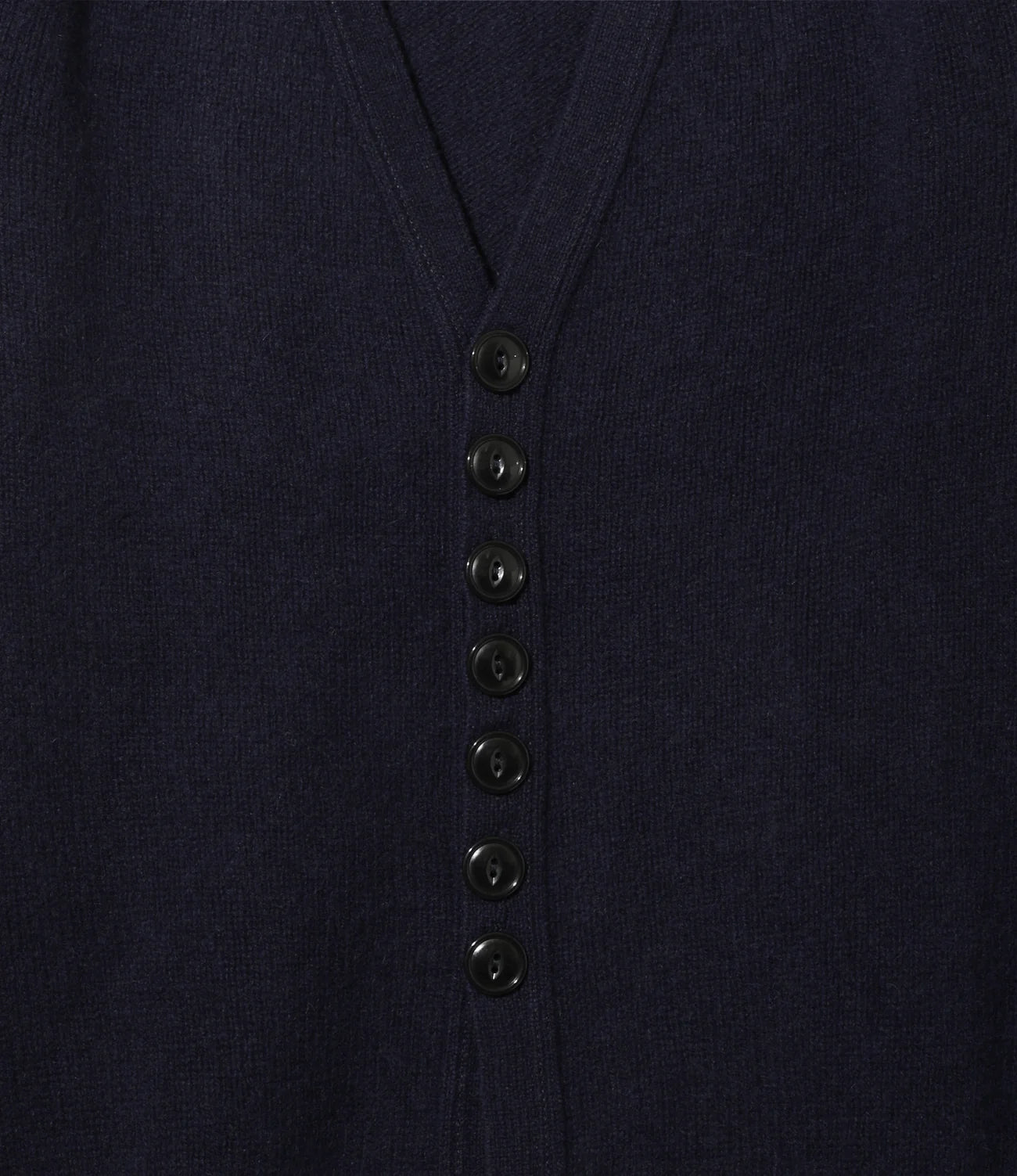 Fisherman Cardigan – Navy Shetland Wool