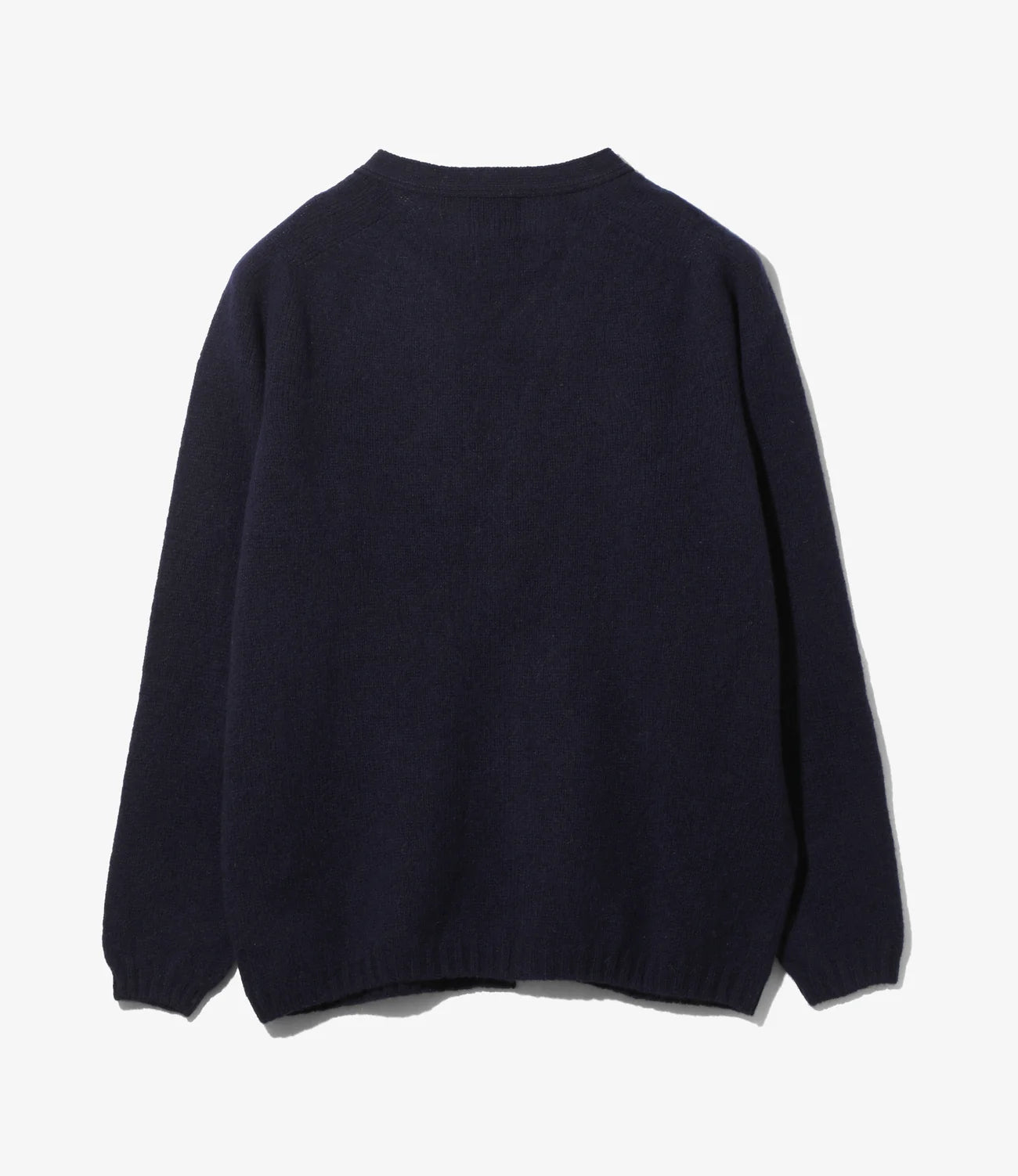 Fisherman Cardigan – Navy Shetland Wool