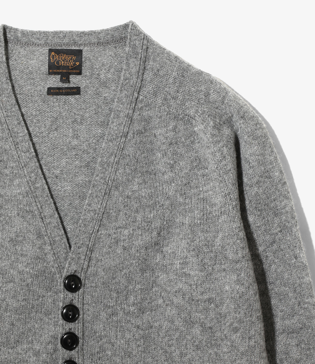 Fisherman Cardigan – Grey Shetland Wool
