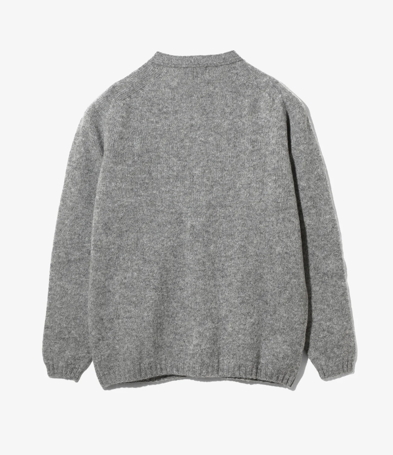 Fisherman Cardigan – Grey Shetland Wool