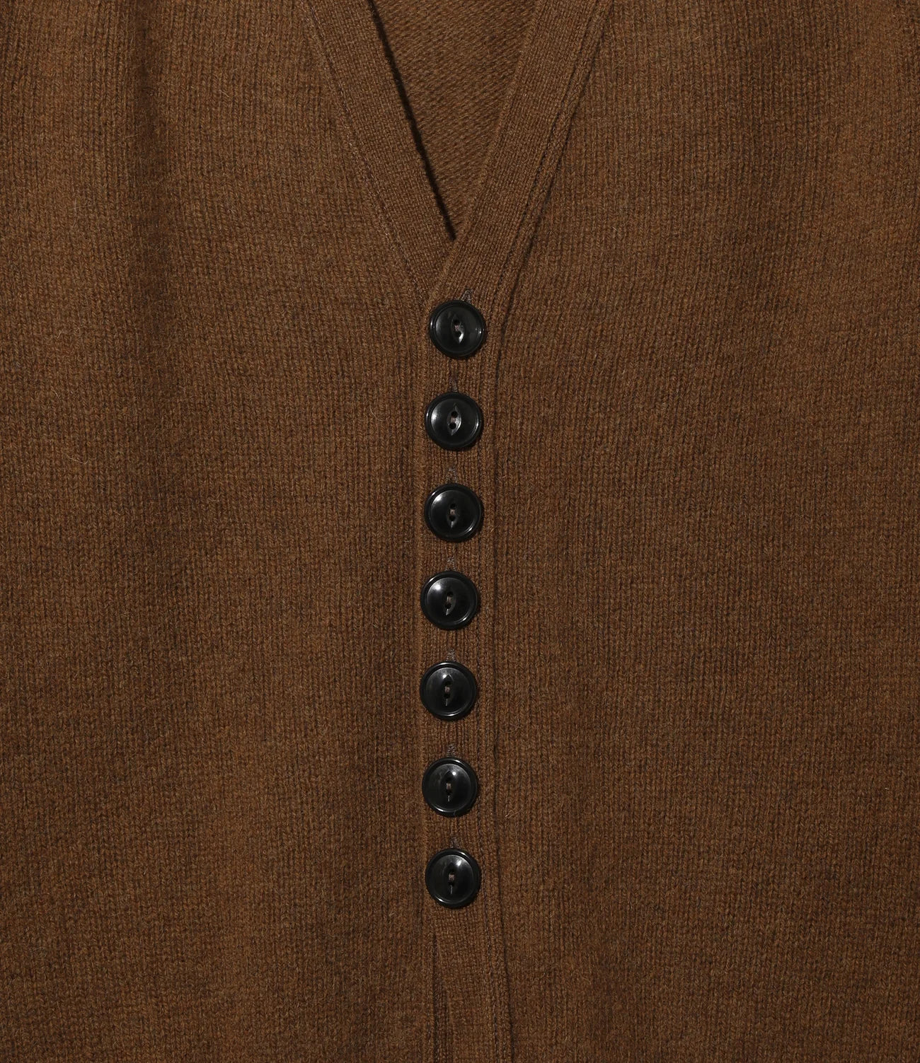 Fisherman Cardigan – Walnut Shetland Wool