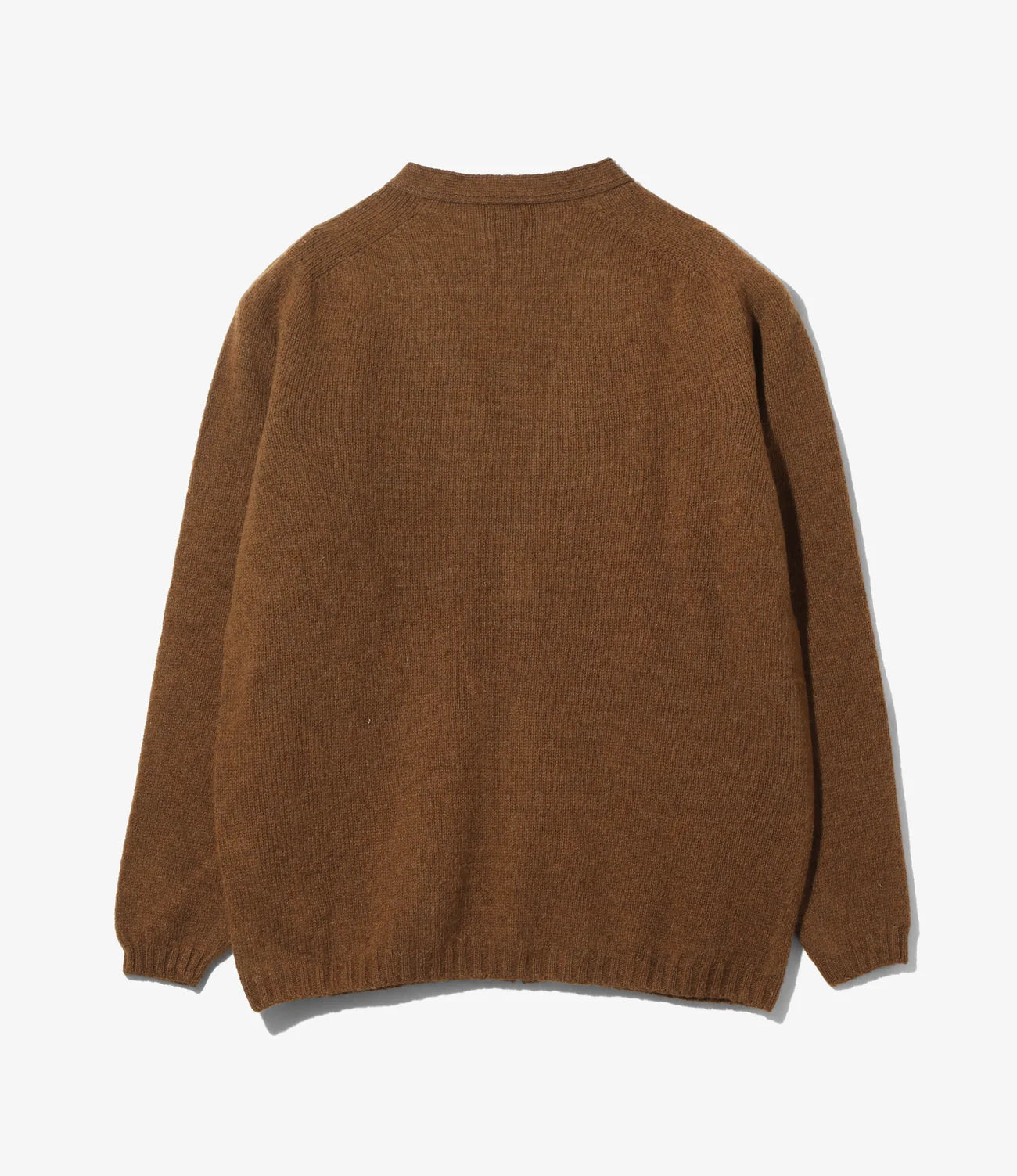 Fisherman Cardigan – Walnut Shetland Wool