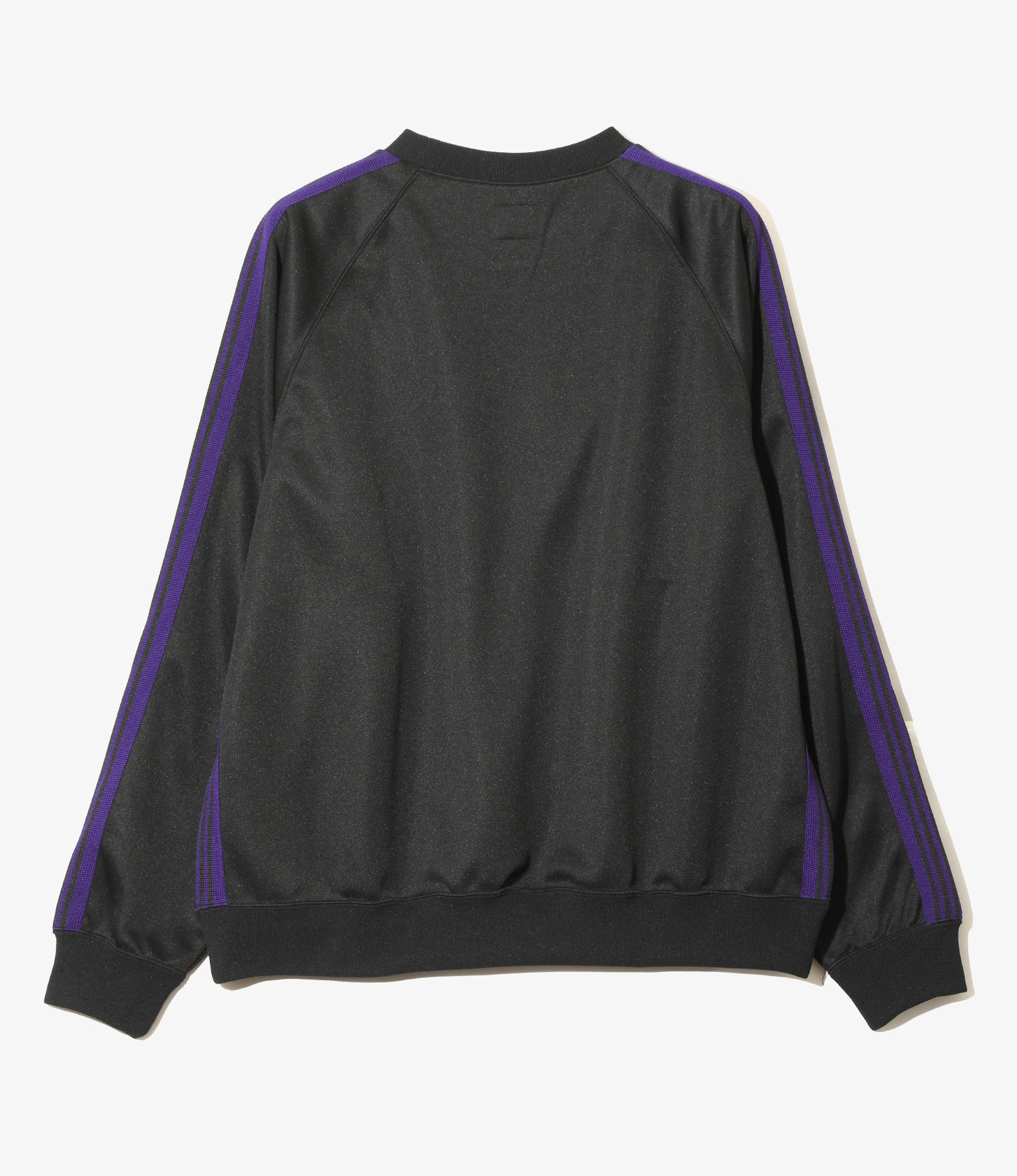 Track Crew Neck Shirt - Black Poly Smooth