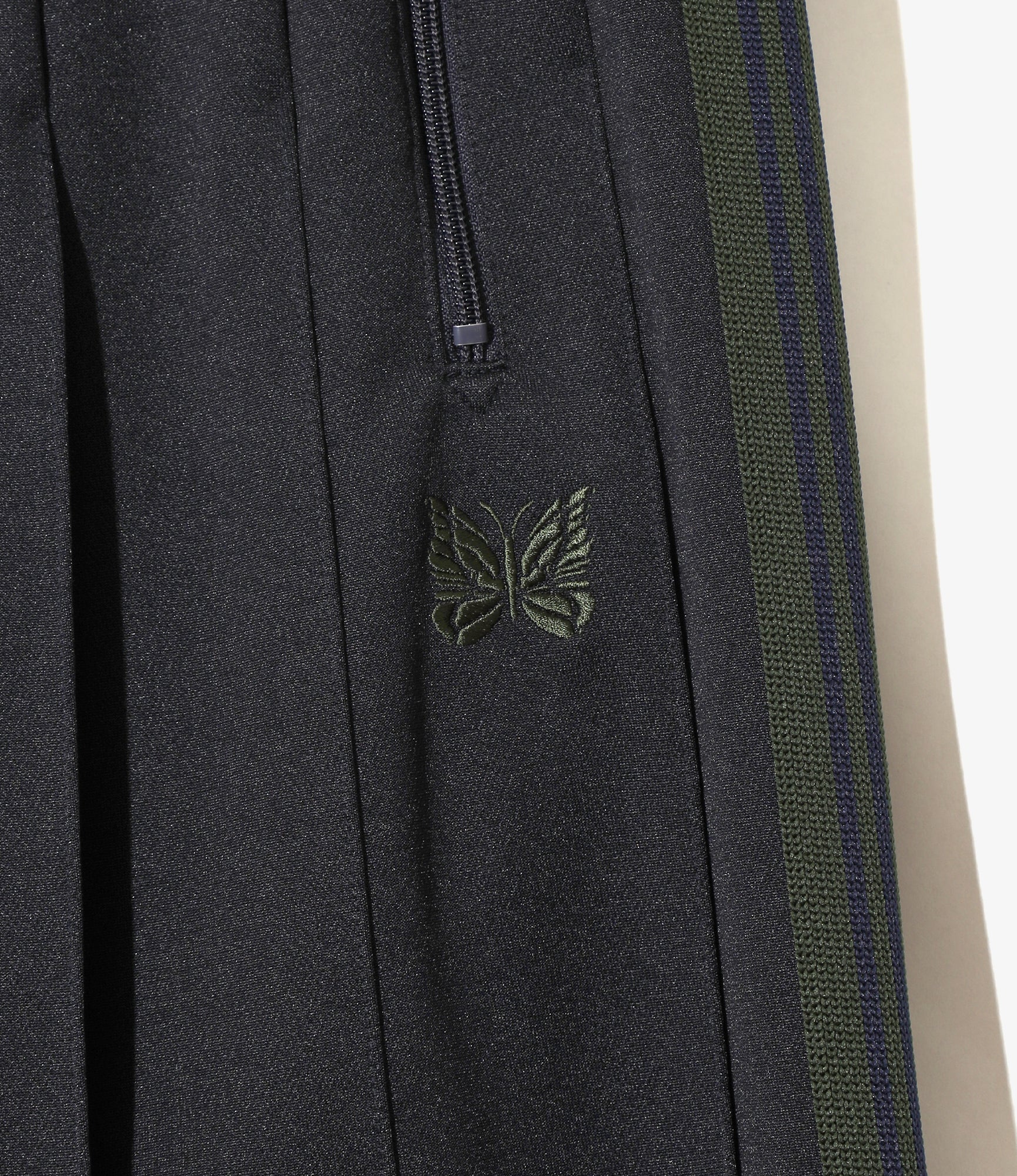 Pleated Track Skirt – Navy Poly Smooth