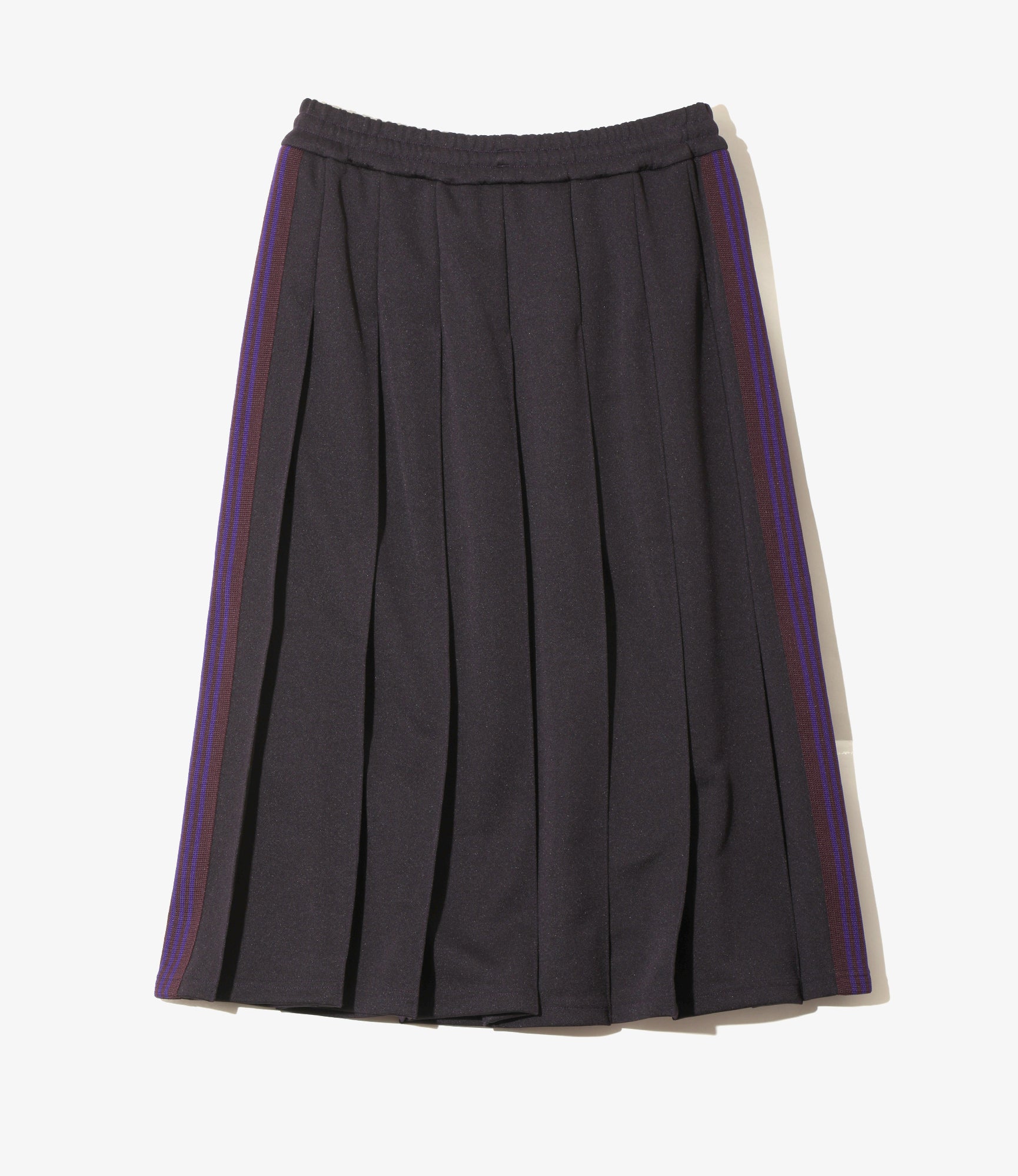 Pleated Track Skirt – Purple Poly Smooth